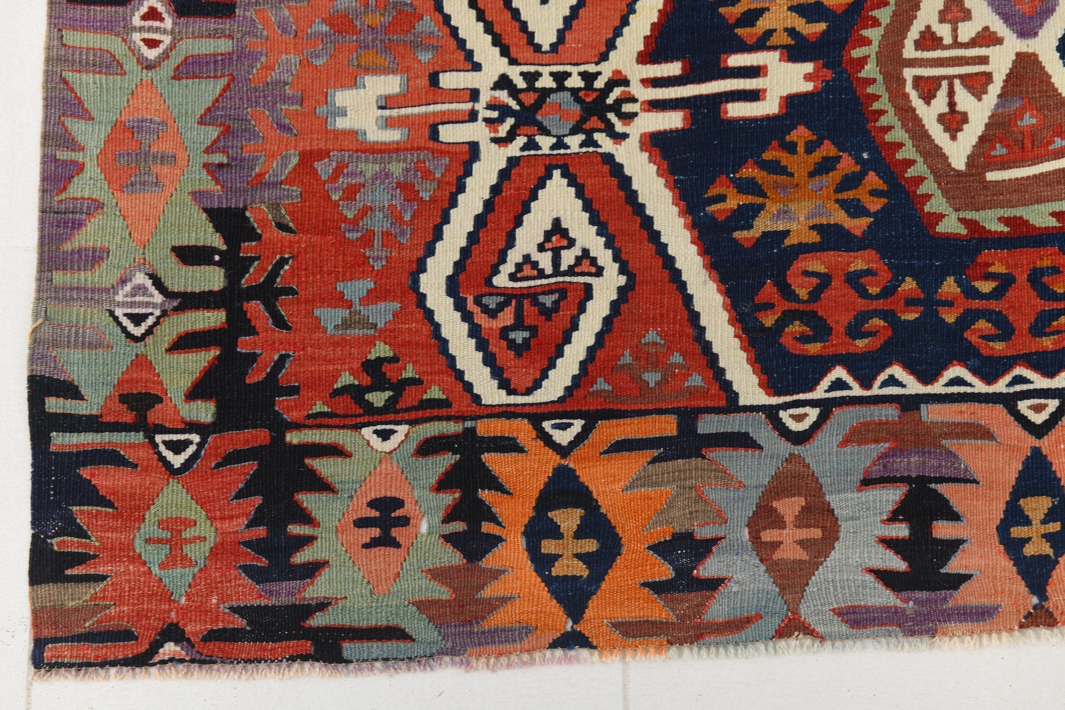 Vintage Kilim Anatolian 5'3" x 9'3" ft