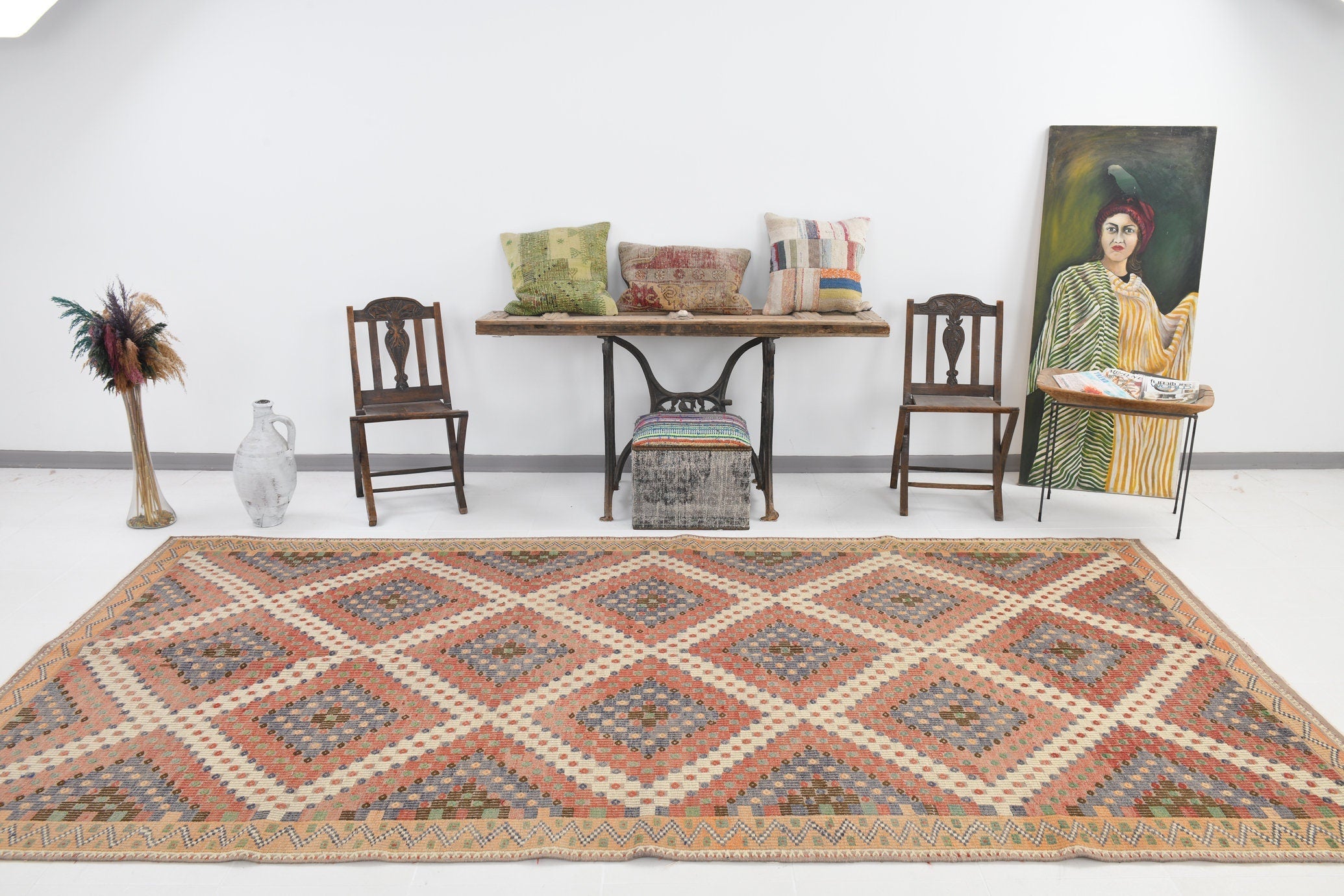 Vintage Kilim Anatolian 5’4’’ x 11’12’’ ft