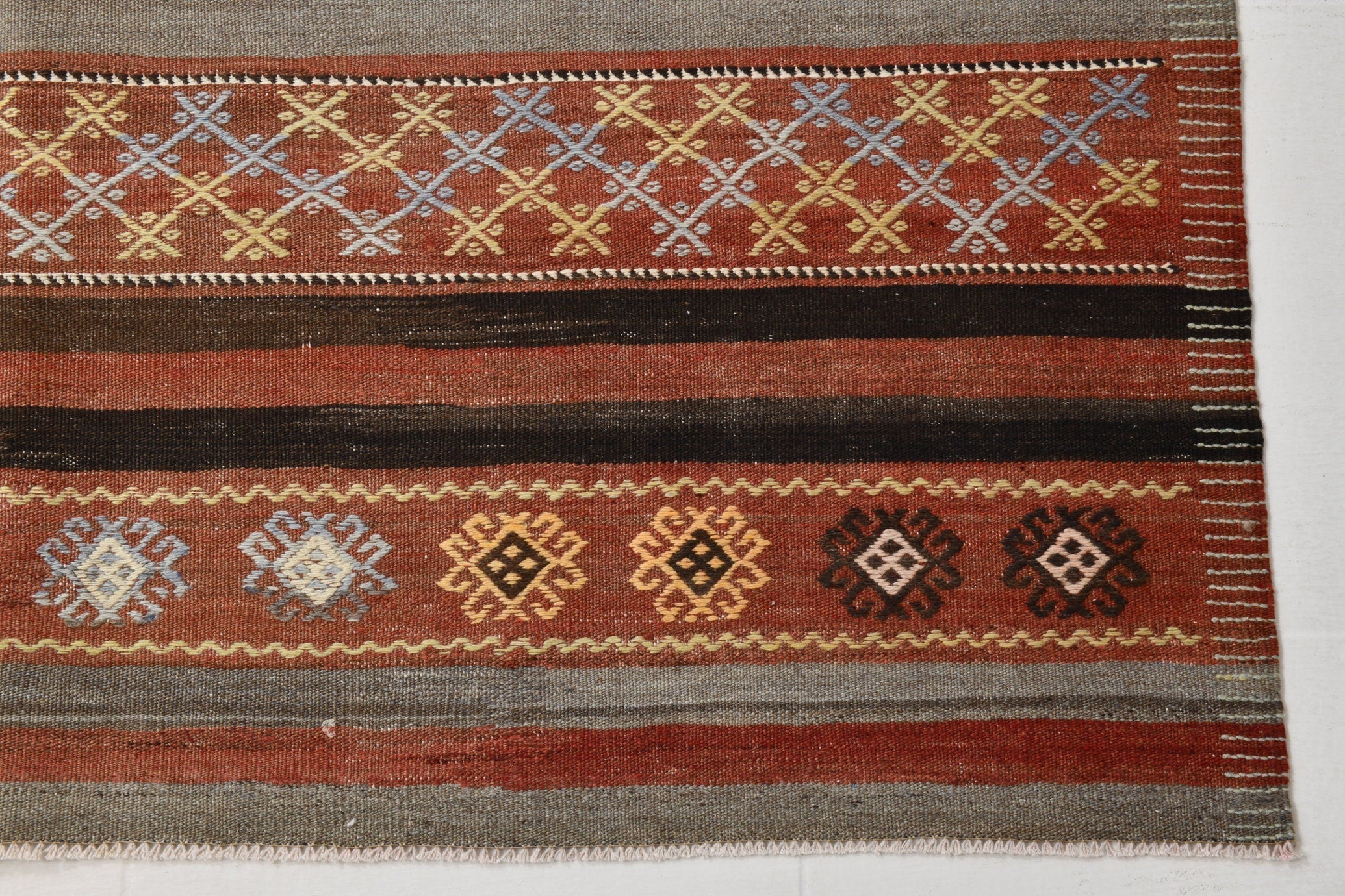 Vintage Kilim Anatolian 5’4’’ x 12’4’’ ft