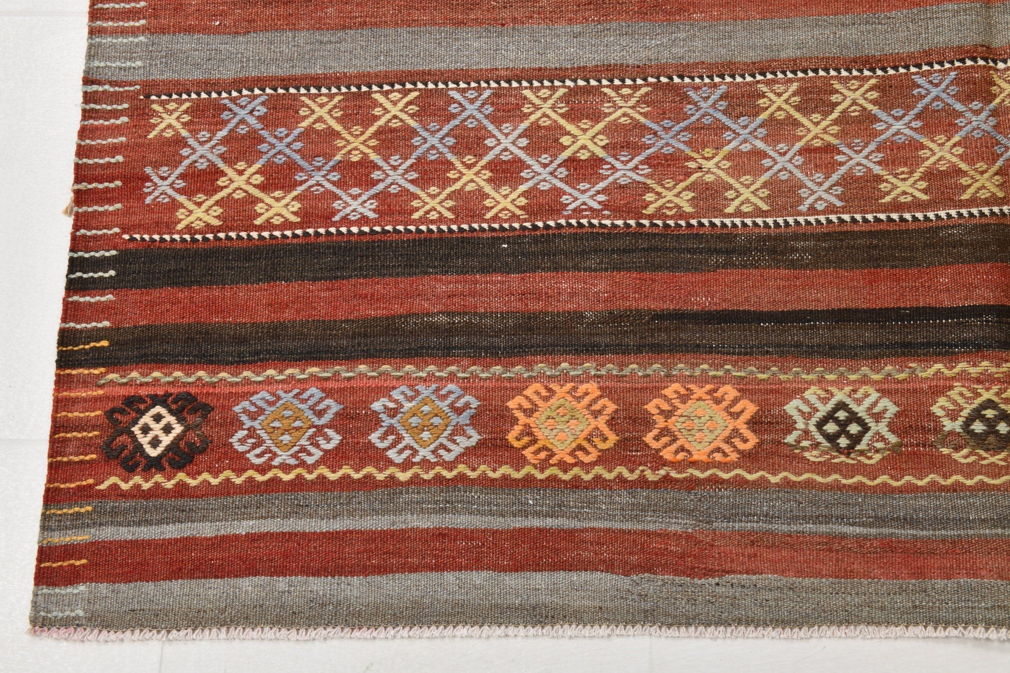 Vintage Kilim Anatolian 5’4’’ x 12’4’’ ft