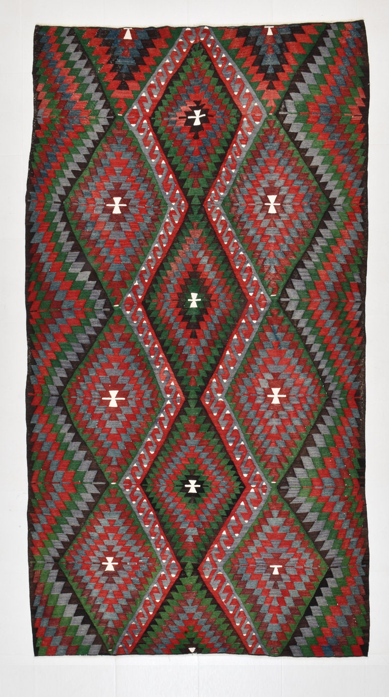 Vintage Kilim Anatolian 5'4" x 9'11" ft