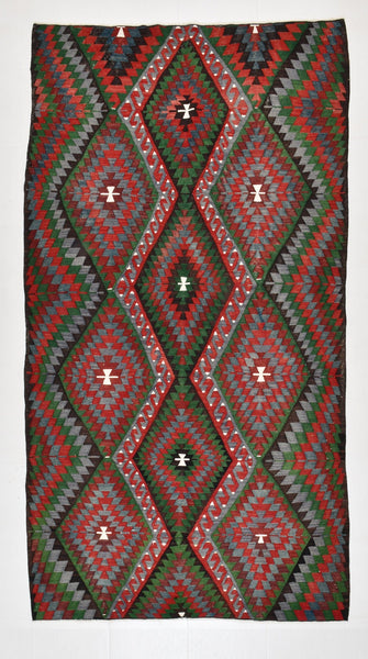 Vintage Kilim Anatolian 5'4" x 9'11" ft