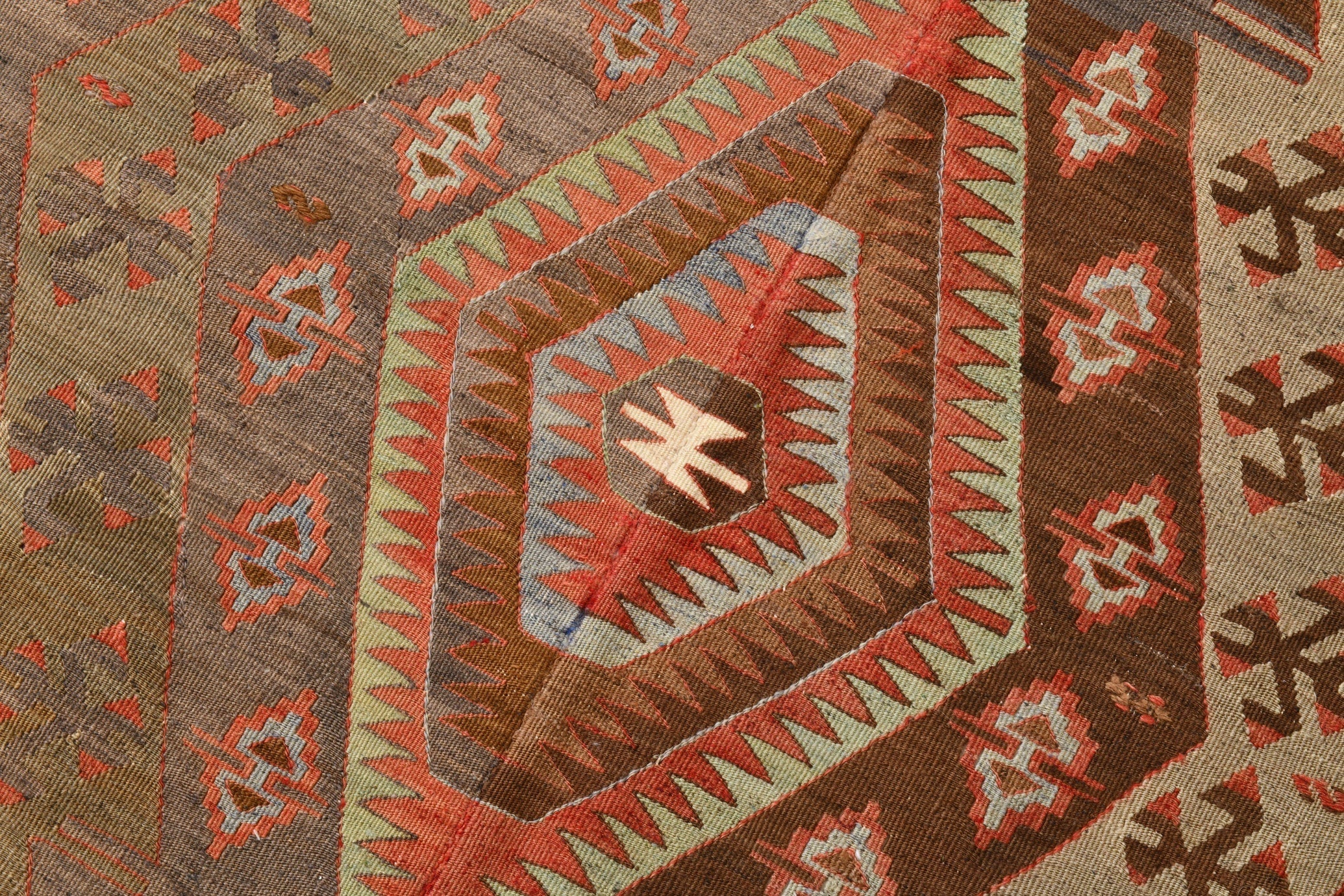 Vintage Kilim Anatolian 5’5’’ x 13’4’’ ft