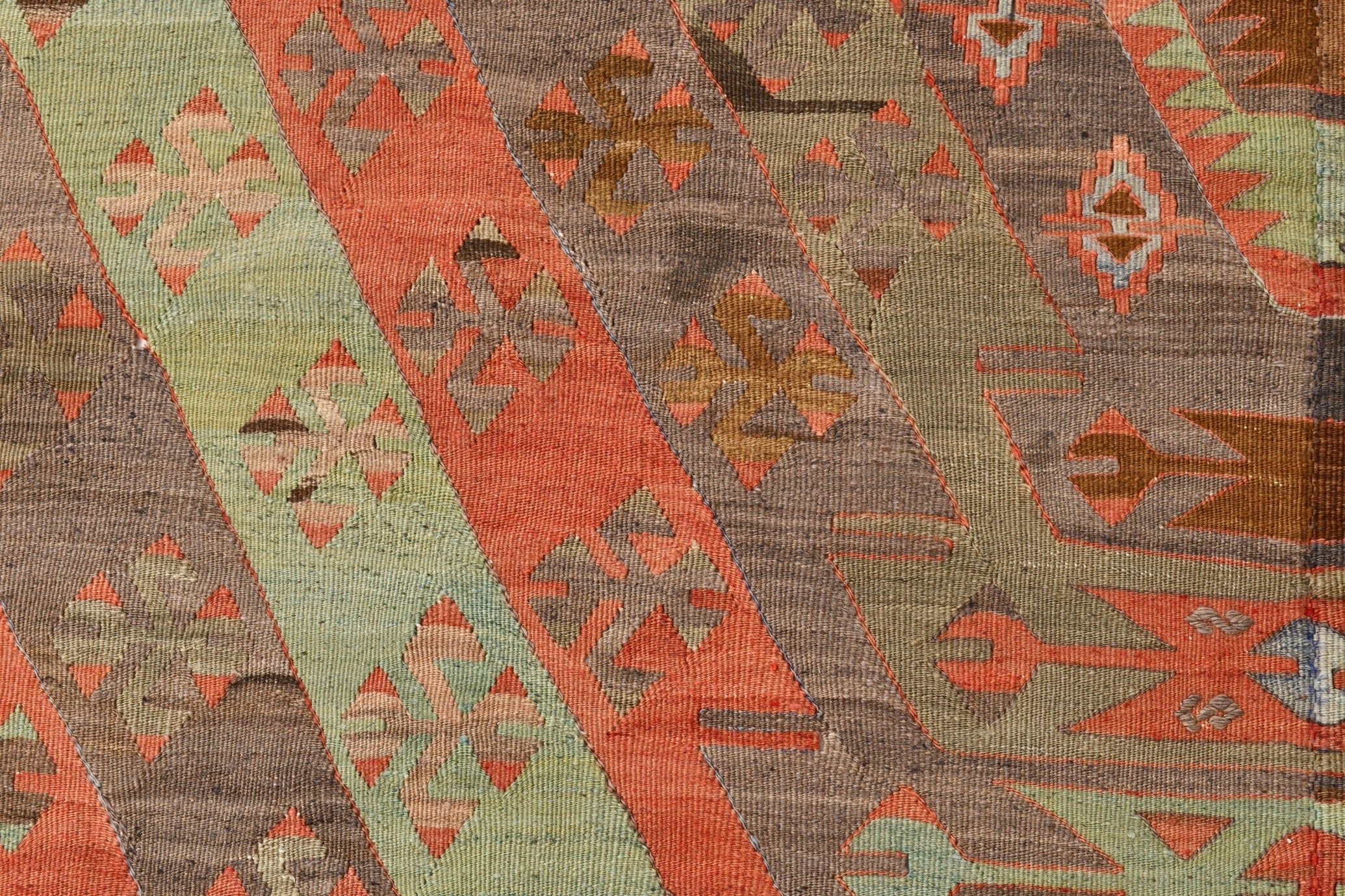 Vintage Kilim Anatolian 5’5’’ x 13’4’’ ft