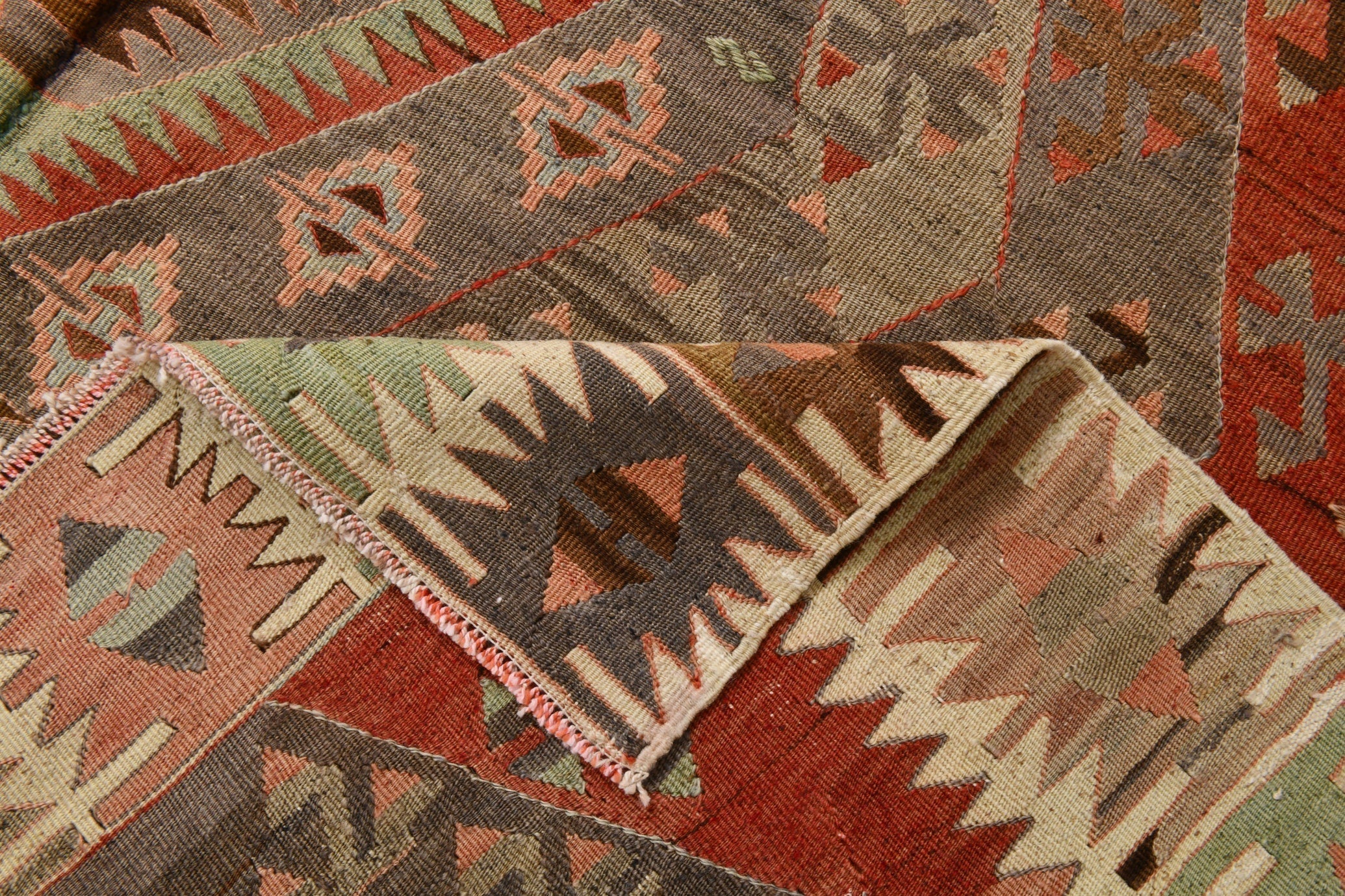 Vintage Kilim Anatolian 5’5’’ x 13’4’’ ft