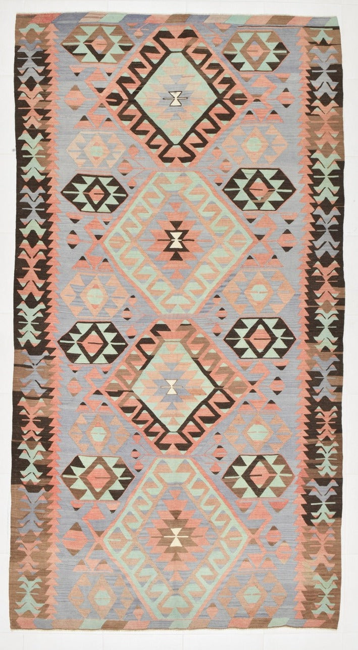 Vintage Kilim Anatolian 5'6" x 10'3" ft