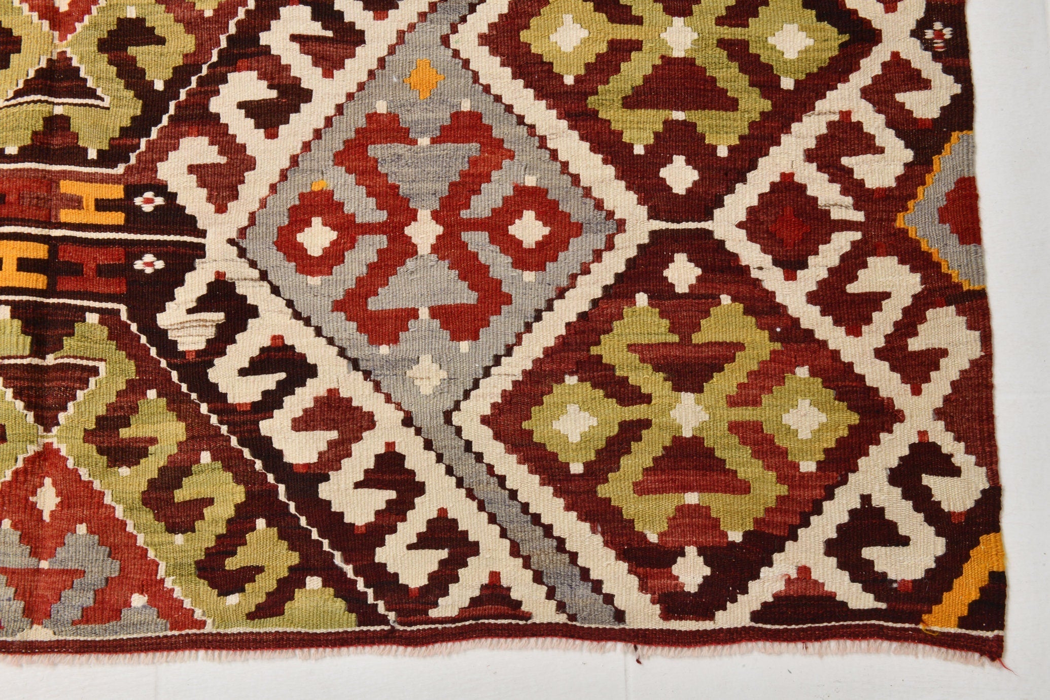 Vintage Kilim Anatolian 5'6" x 11'7" ft
