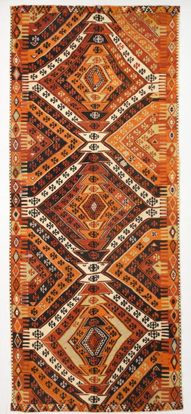Vintage Kilim Anatolian 5'6" x 13'3" ft