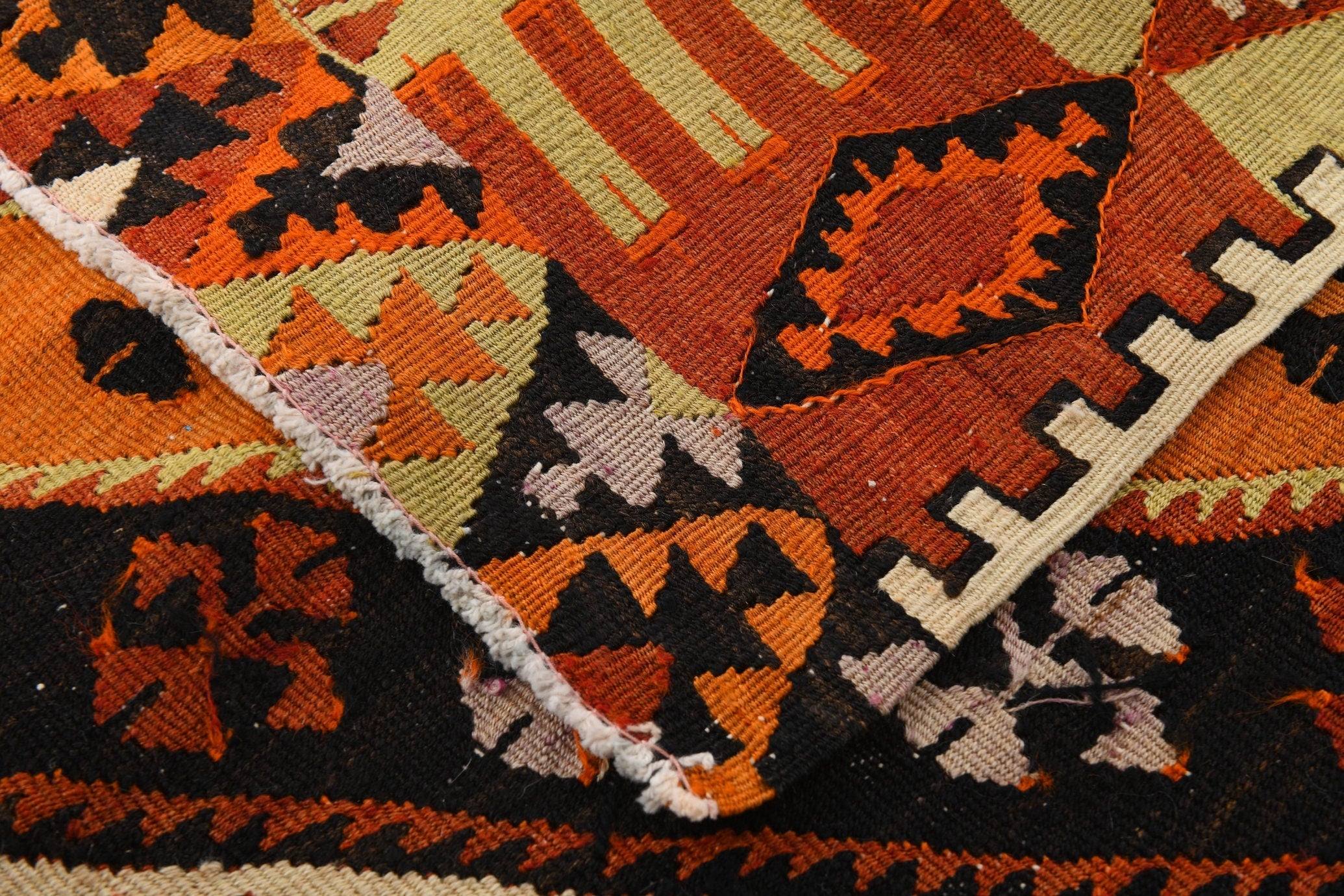 Vintage Kilim Anatolian 5'6" x 13'3" ft
