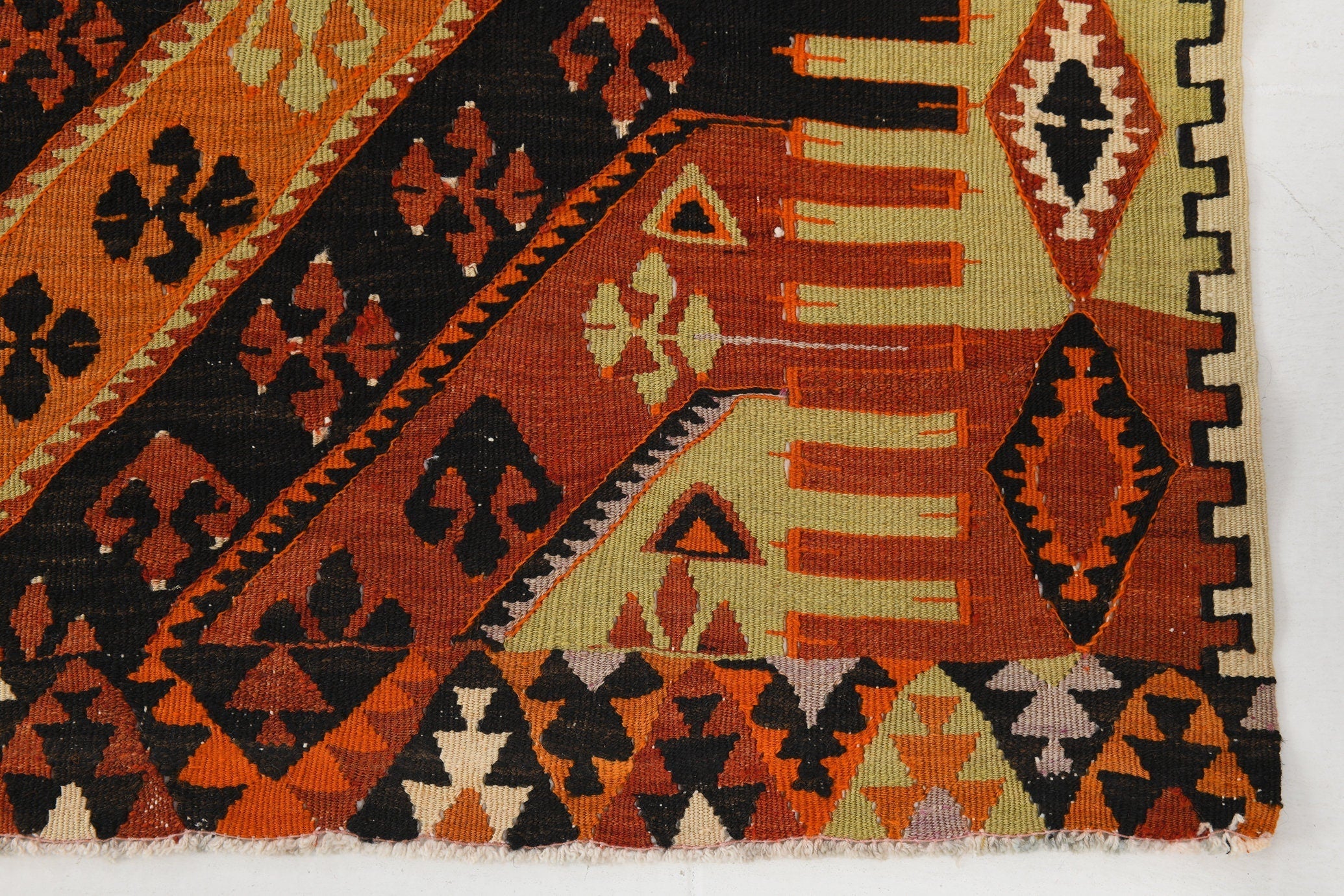 Vintage Kilim Anatolian 5'6" x 13'3" ft