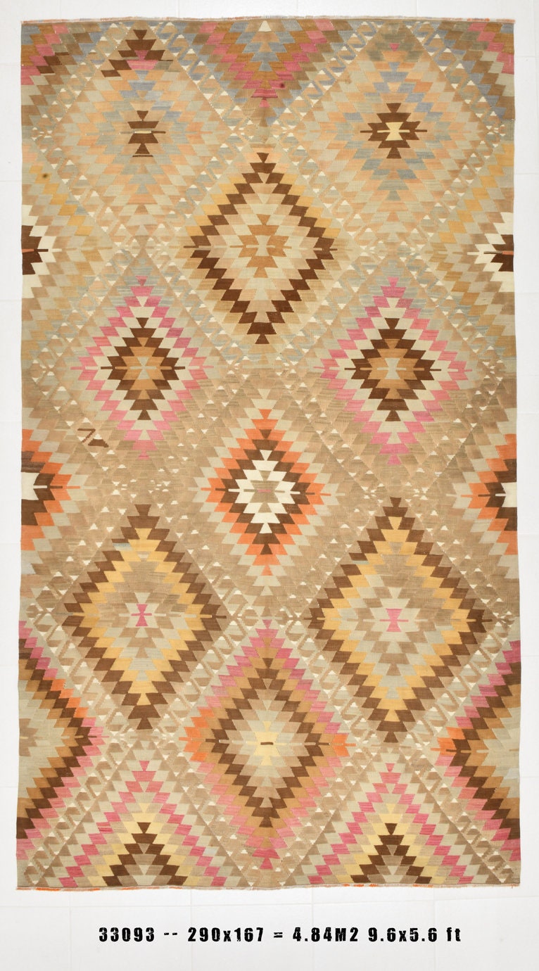 Vintage Kilim Anatolian 5'6" x 9'6" ft