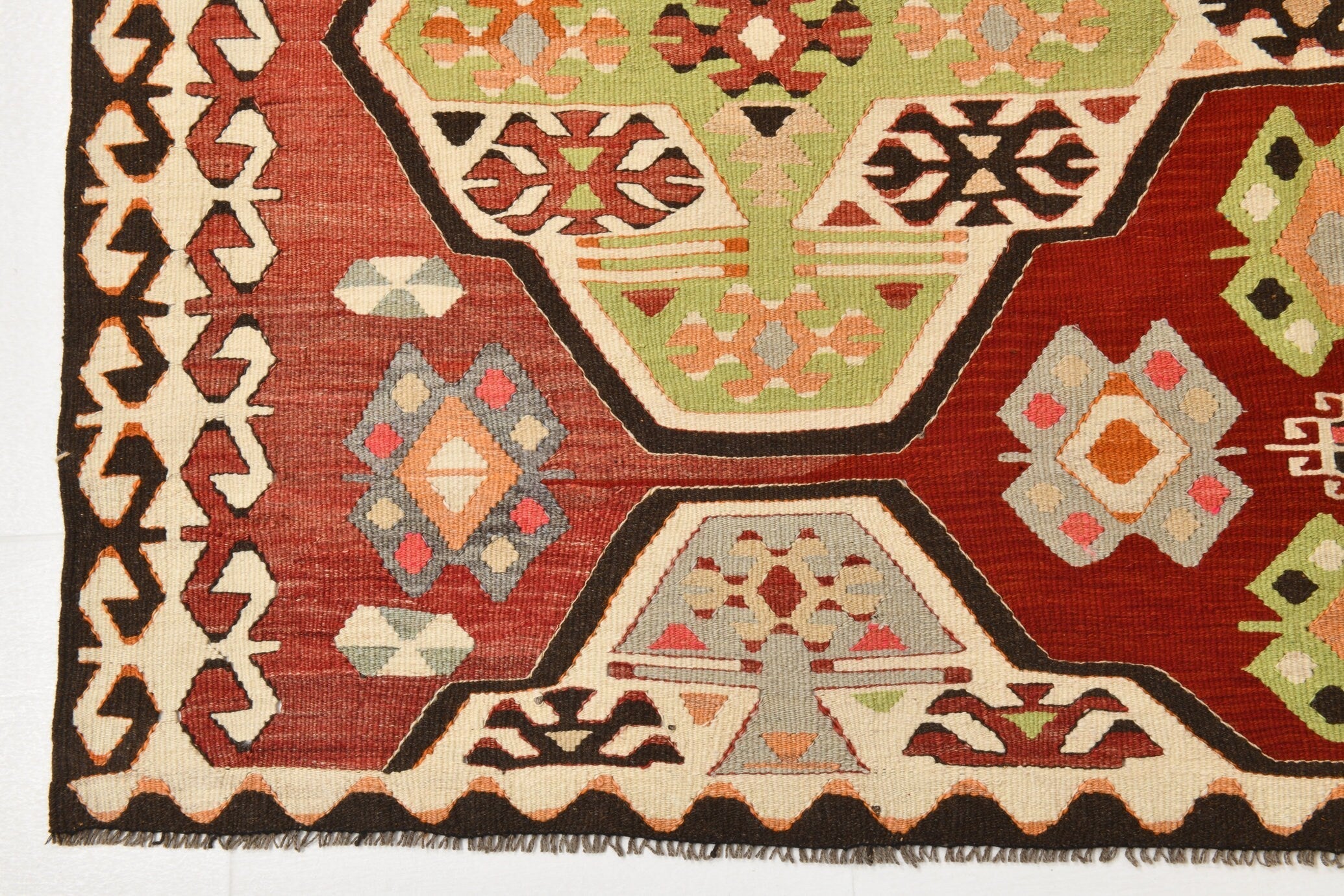 Vintage Kilim Anatolian 5'7" x 10'5" ft