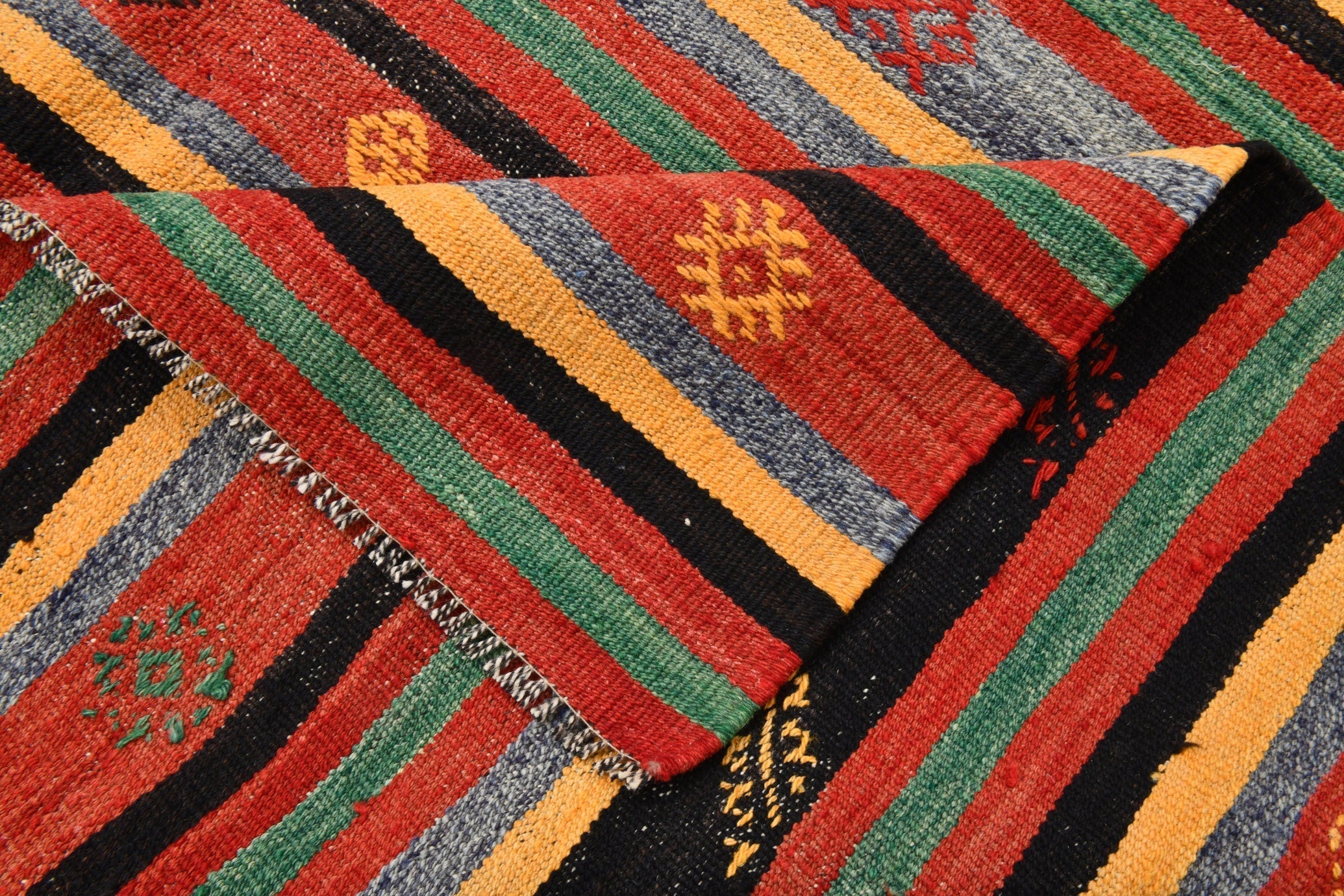 Vintage Kilim Anatolian 5'7" x 9'2" ft