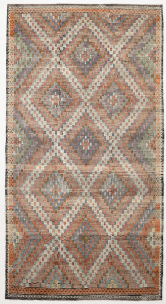 Vintage Kilim Anatolian 5'8" x 10'9" ft