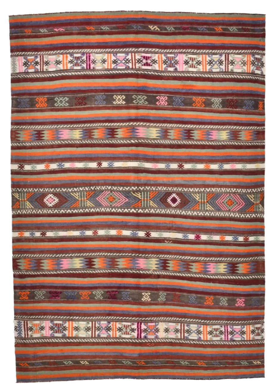 Vintage Kilim Anatolian 5'9" x 8'4" ft