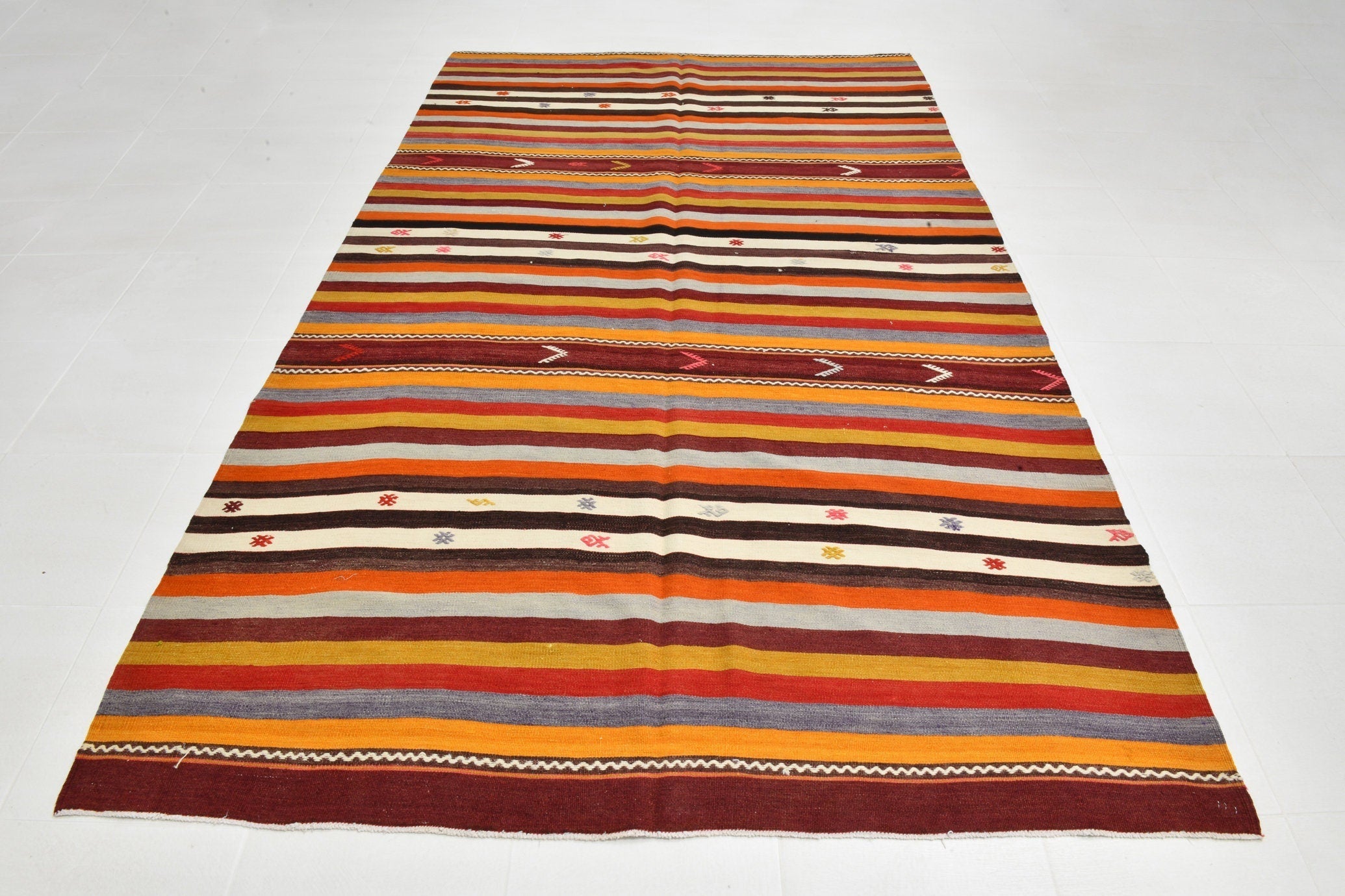 Vintage Kilim Anatolian 6'0" x 10'3" ft