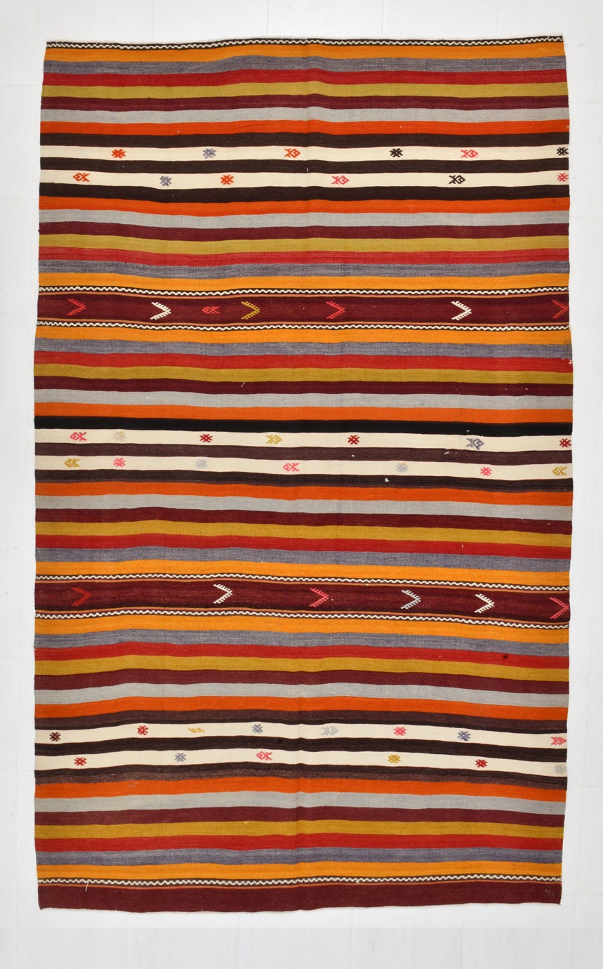 Vintage Kilim Anatolian 6'0" x 10'3" ft