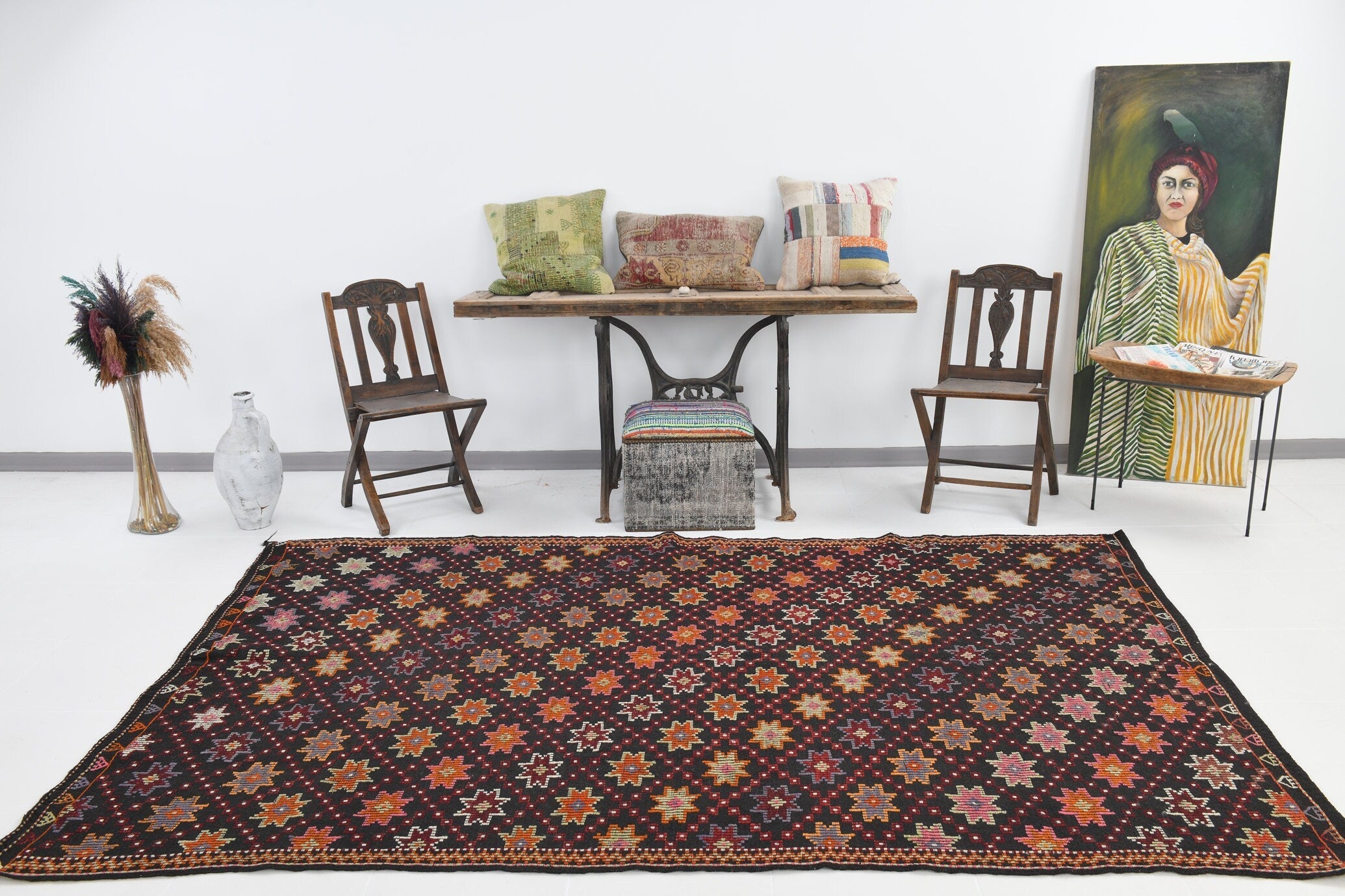 Vintage Kilim Anatolian 6’0’’ x 9’5’’ ft
