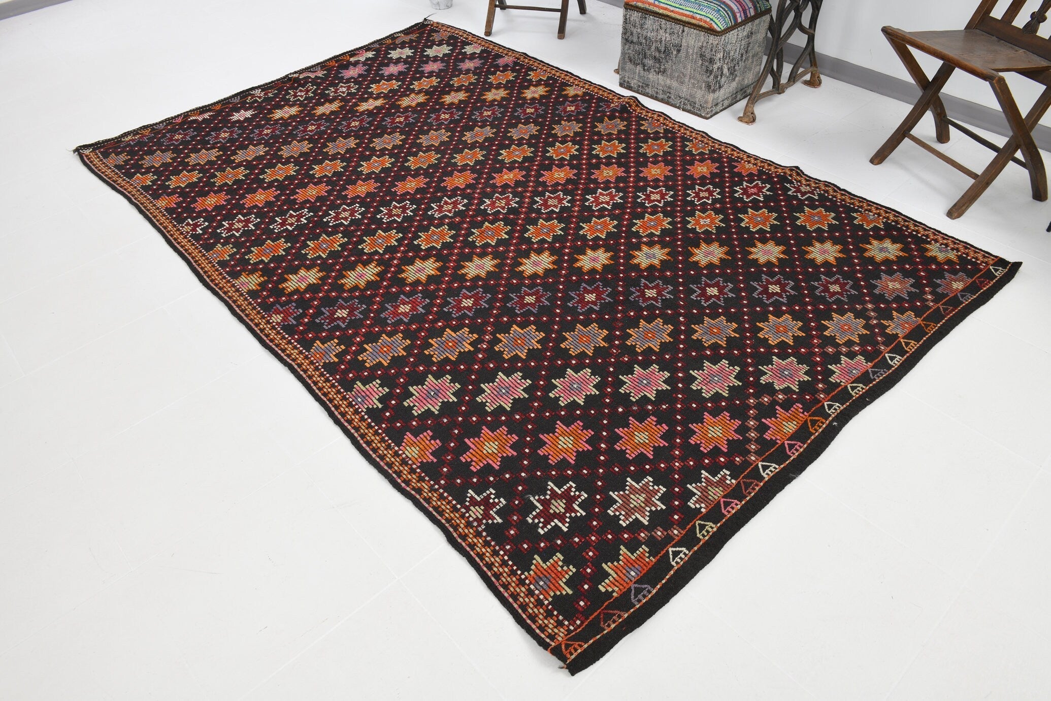 Vintage Kilim Anatolian 6’0’’ x 9’5’’ ft