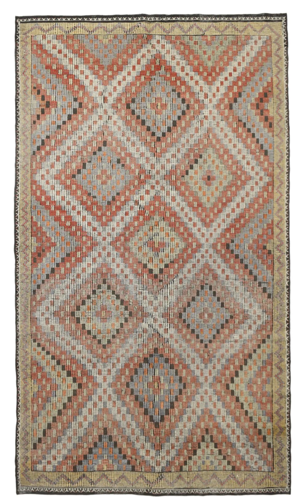 Vintage Kilim Anatolian 6'1" x 10'10" ft