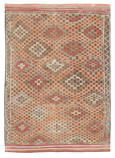 Vintage Kilim Anatolian 6'10" x 9'9" ft