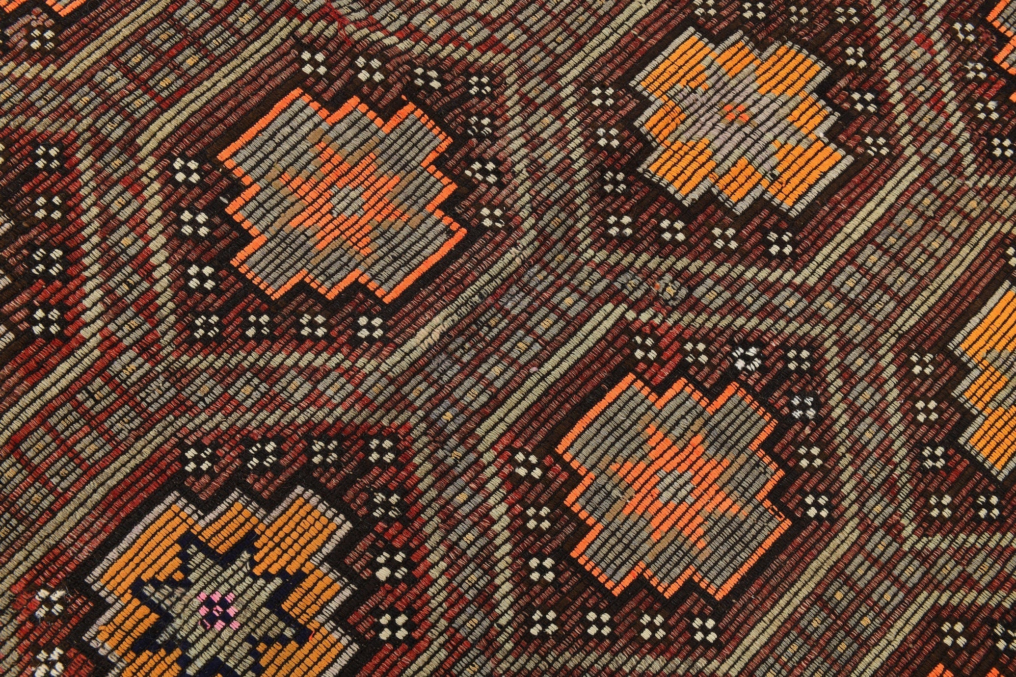 Vintage Kilim Anatolian 6’2’’ x 9’3’’ ft