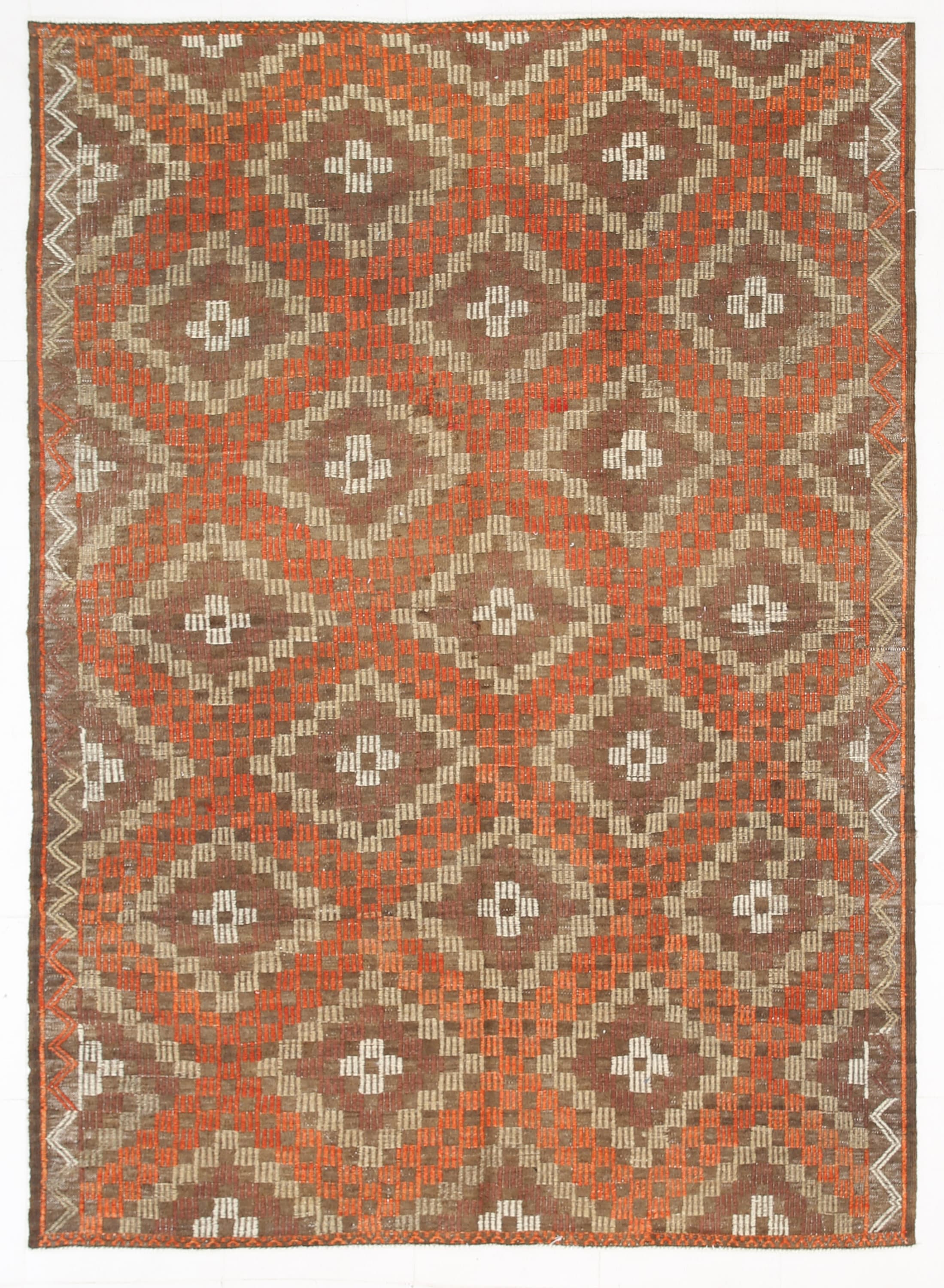 Vintage Kilim Anatolian 6'3" x 8'8" ft