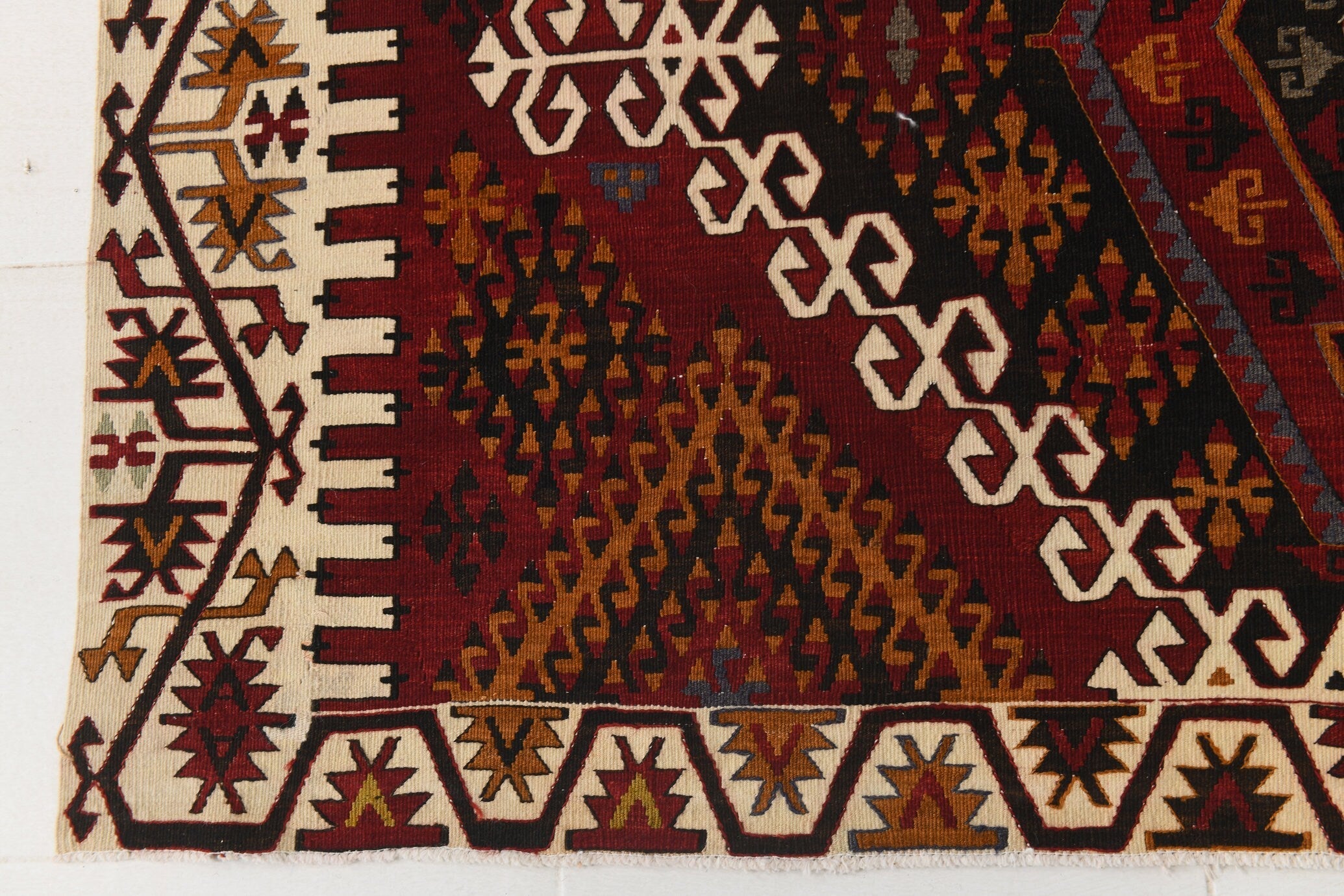 Vintage Kilim Anatolian 6’4’’ x 15’2’’ ft