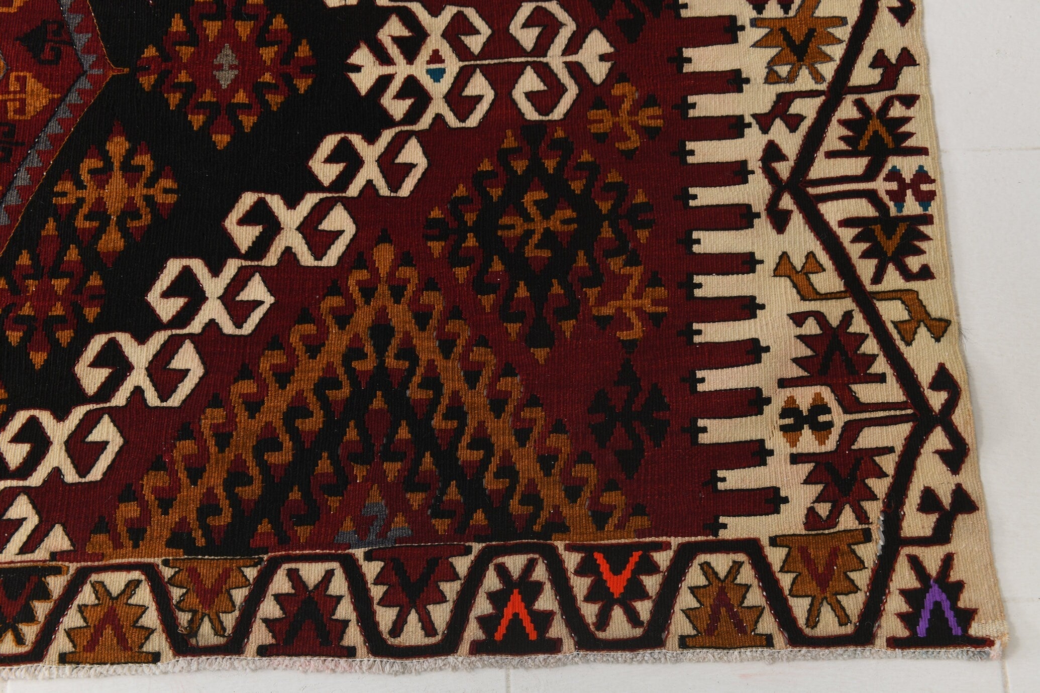 Vintage Kilim Anatolian 6’4’’ x 15’2’’ ft