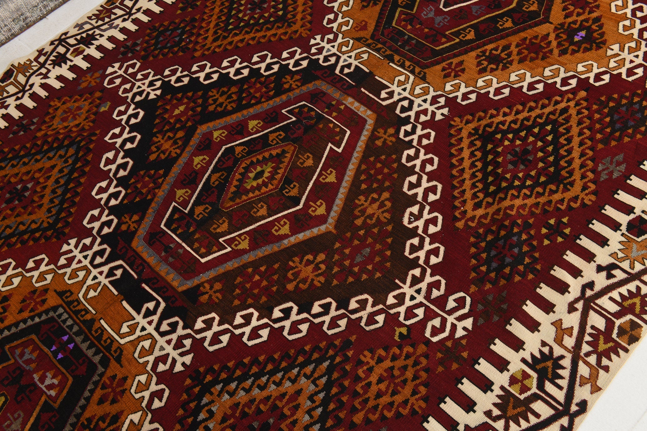 Vintage Kilim Anatolian 6’4’’ x 15’2’’ ft