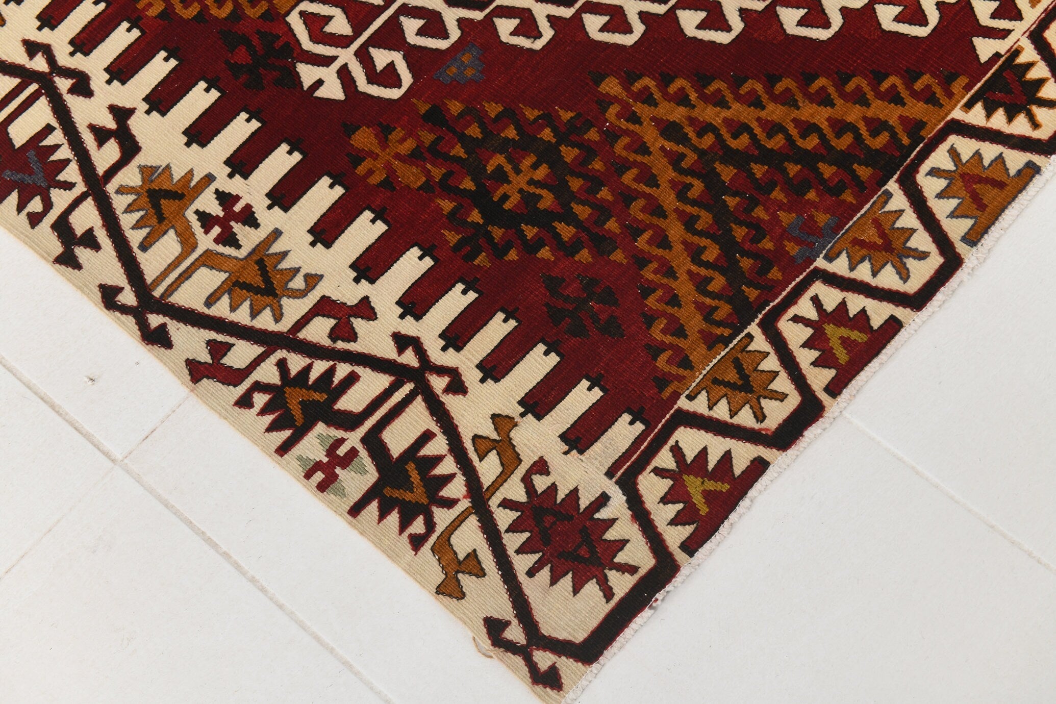 Vintage Kilim Anatolian 6’4’’ x 15’2’’ ft