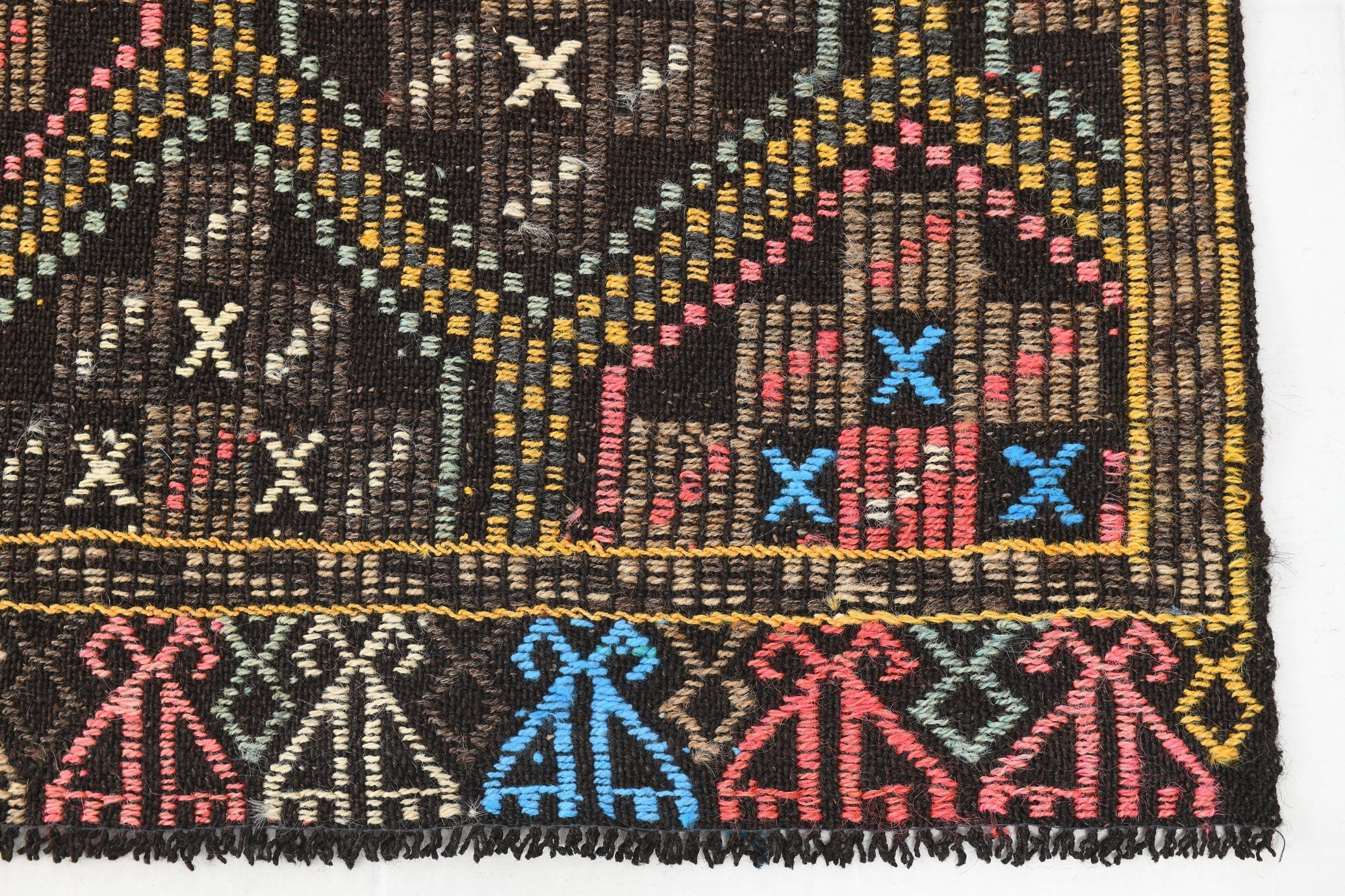 Vintage Kilim Anatolian 6'4" x 8'7" ft