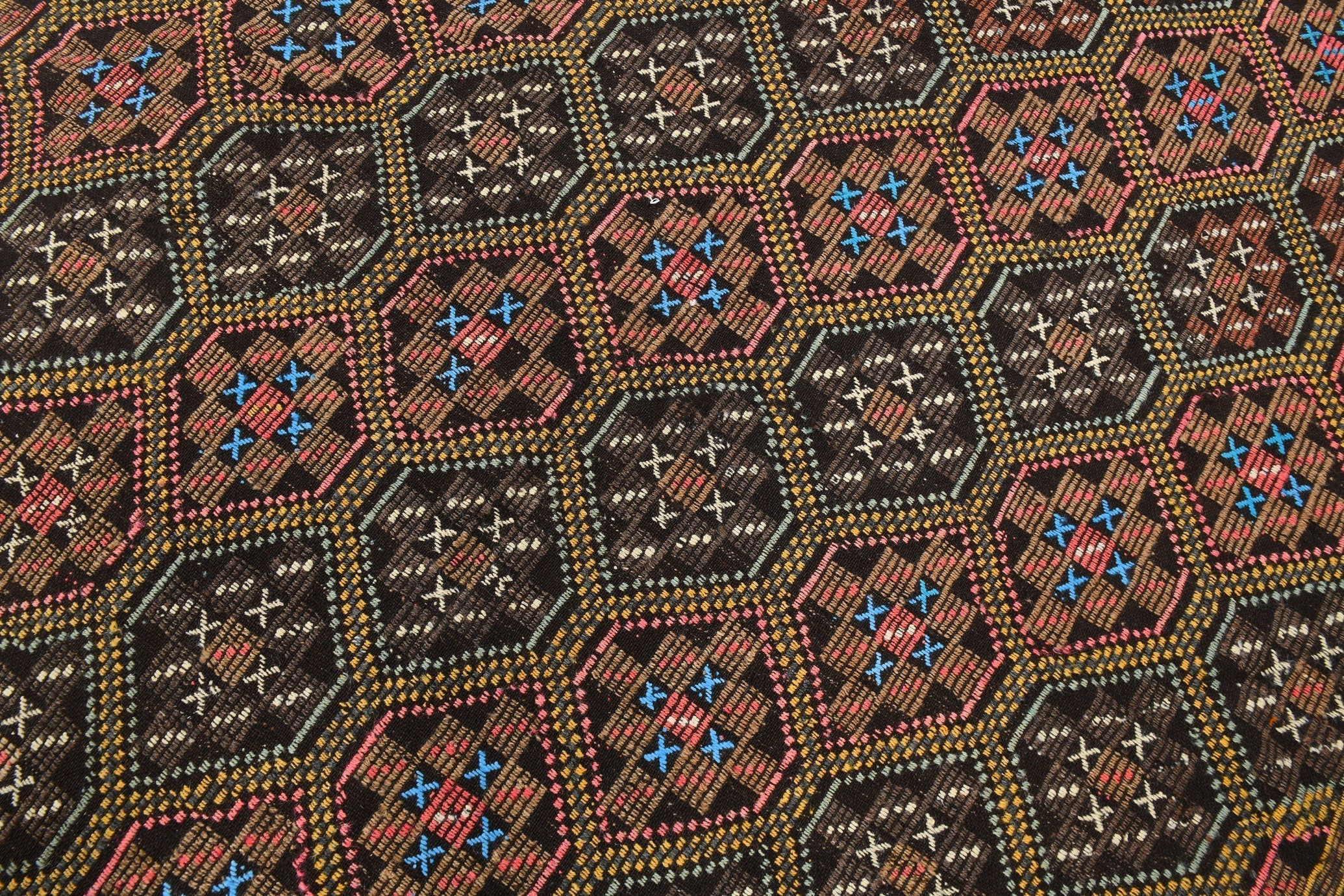 Vintage Kilim Anatolian 6'4" x 8'7" ft