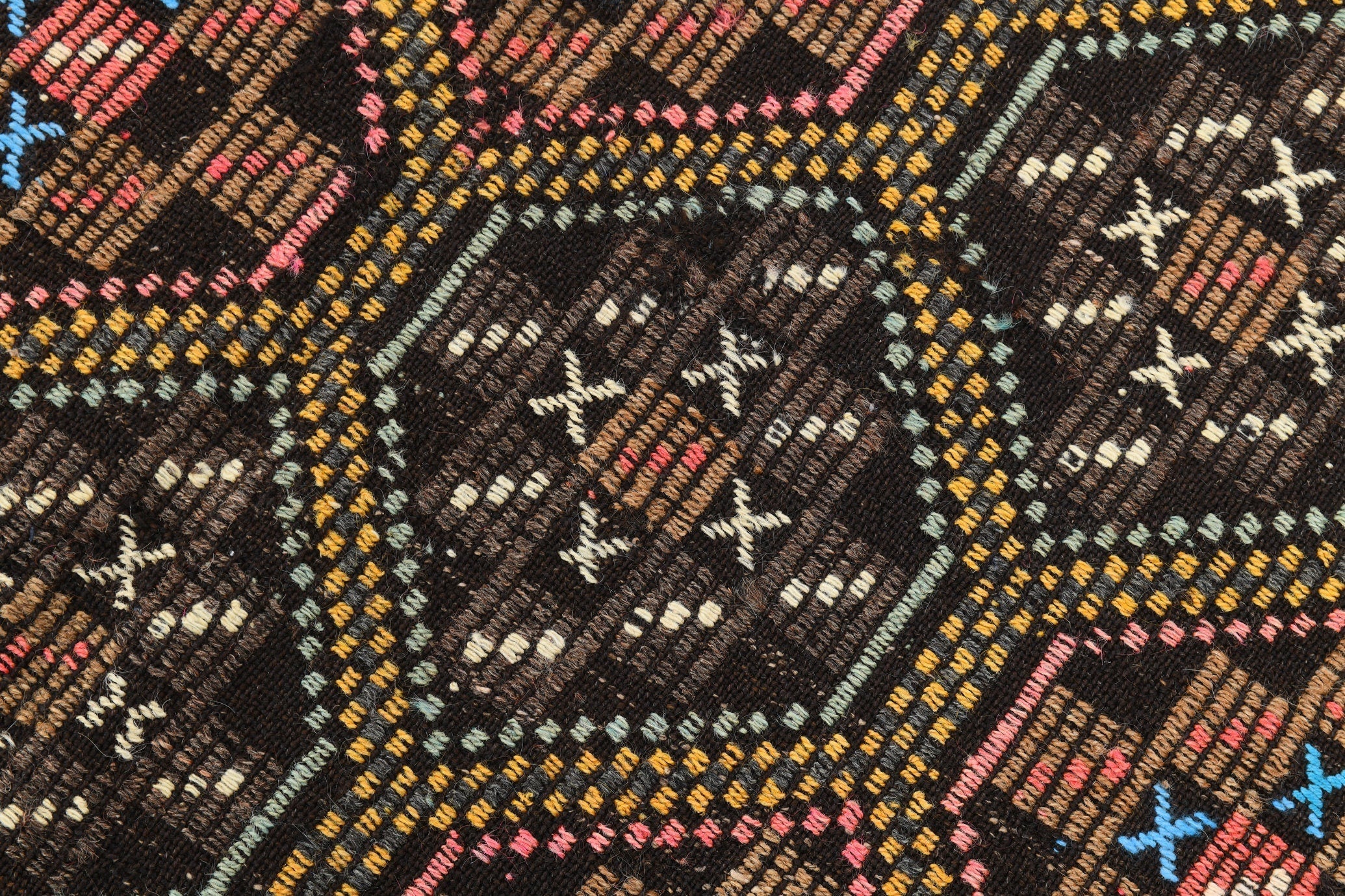 Vintage Kilim Anatolian 6'4" x 8'7" ft