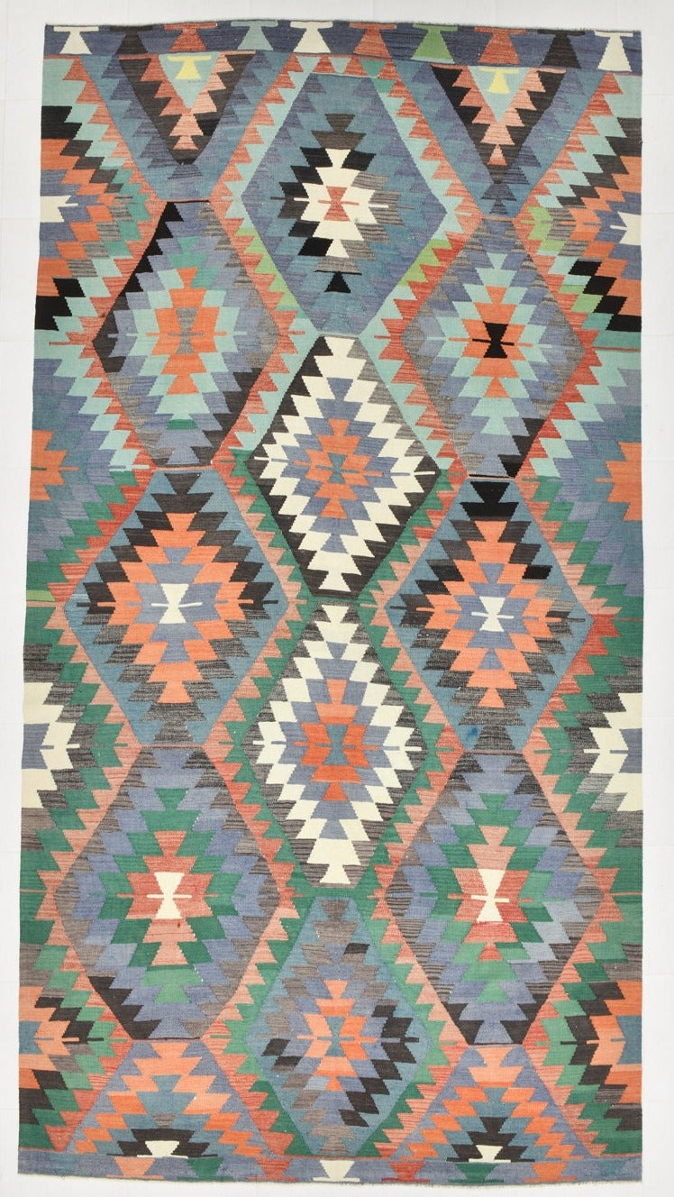 Vintage Kilim Anatolian 6’5’’ x 12’2’’ ft
