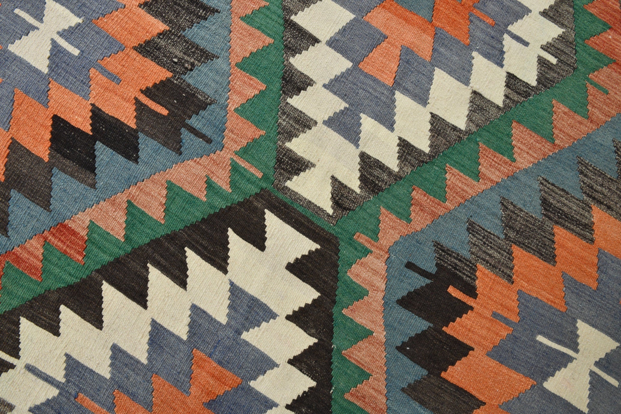 Vintage Kilim Anatolian 6’5’’ x 12’2’’ ft