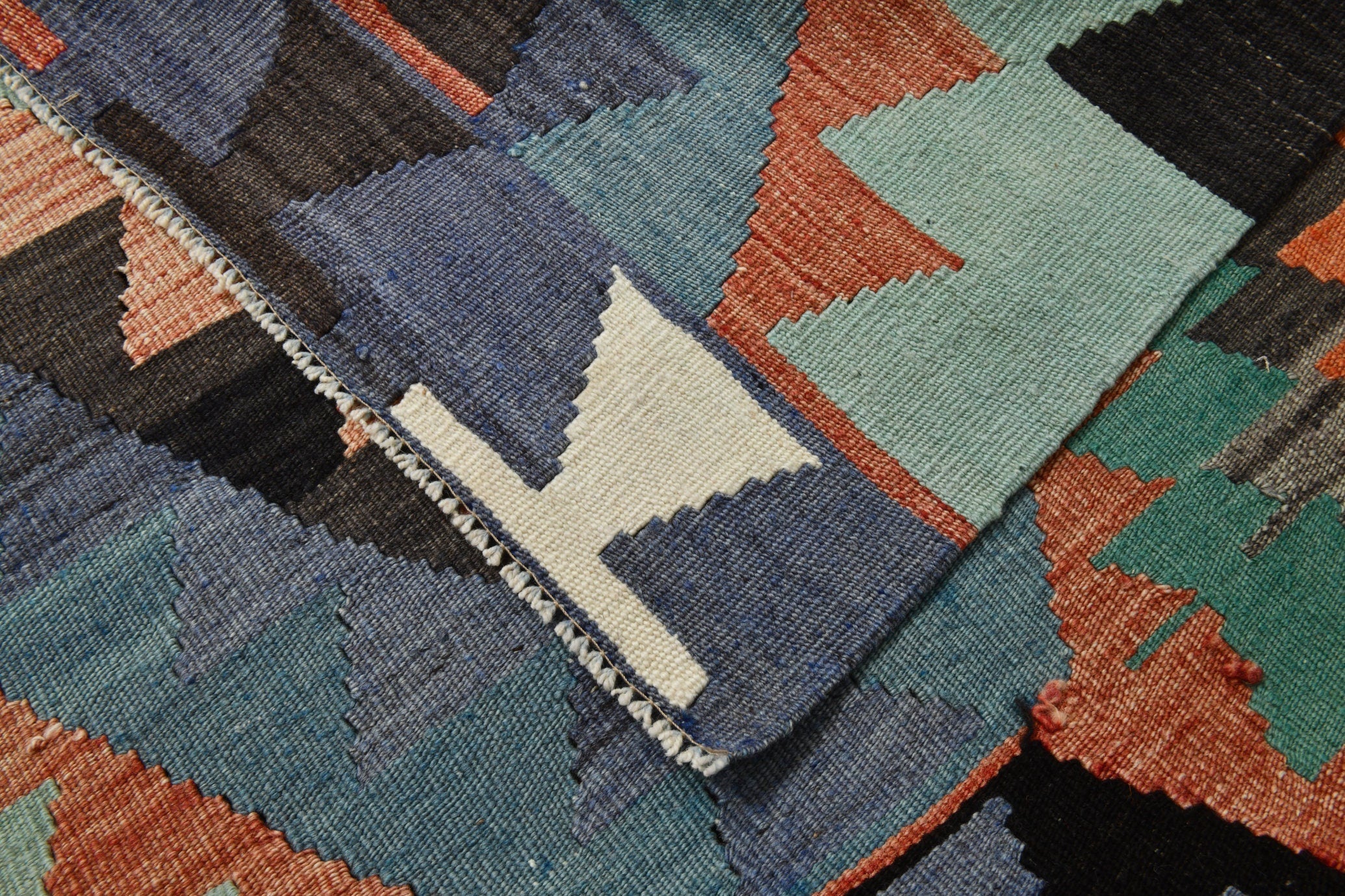 Vintage Kilim Anatolian 6’5’’ x 12’2’’ ft