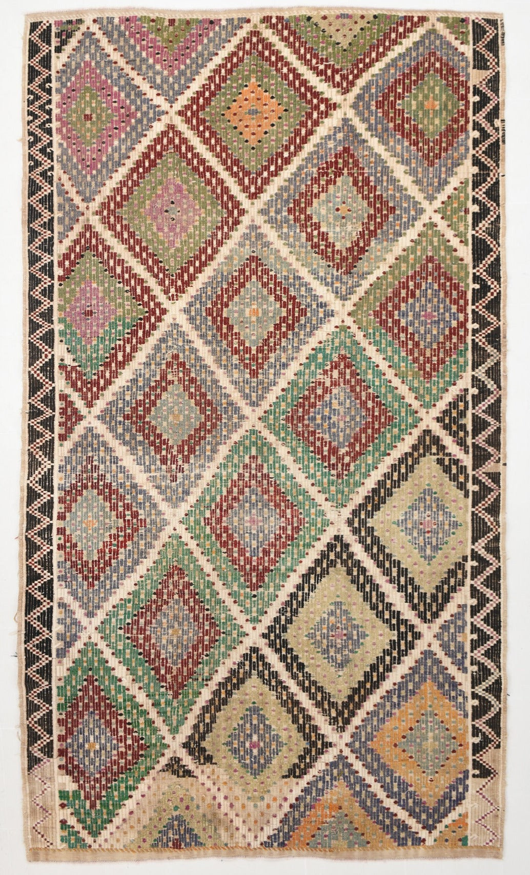Vintage Kilim Anatolian 6'7" x 11'5" ft