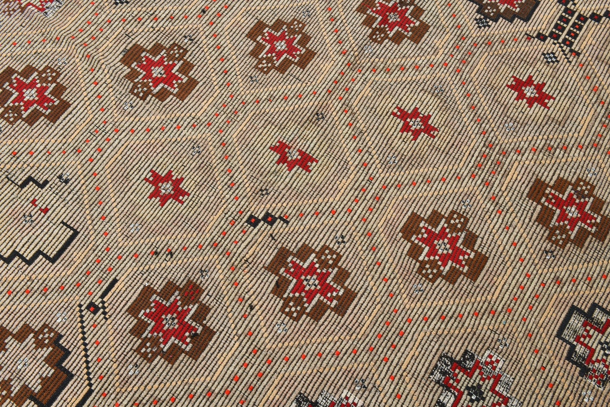 Vintage Kilim Anatolian 6’7’’ x 7’10’’ ft