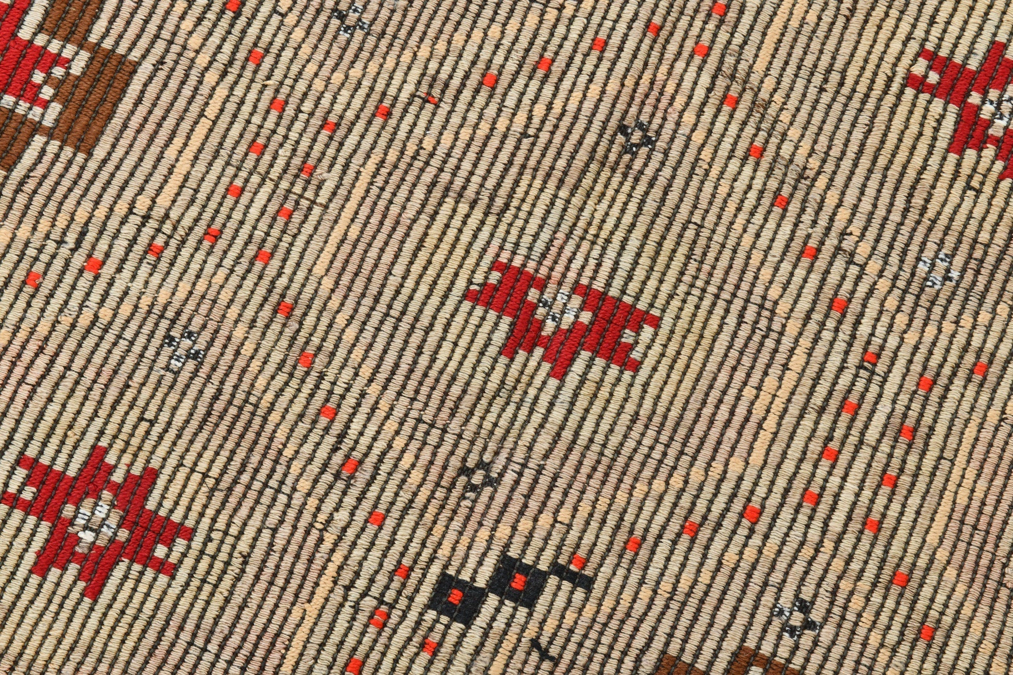 Vintage Kilim Anatolian 6’7’’ x 7’10’’ ft