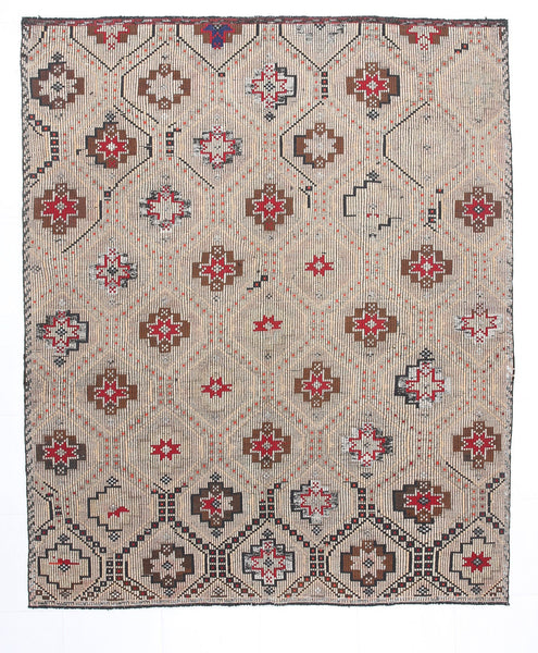 Vintage Kilim Anatolian 6’7’’ x 7’10’’ ft