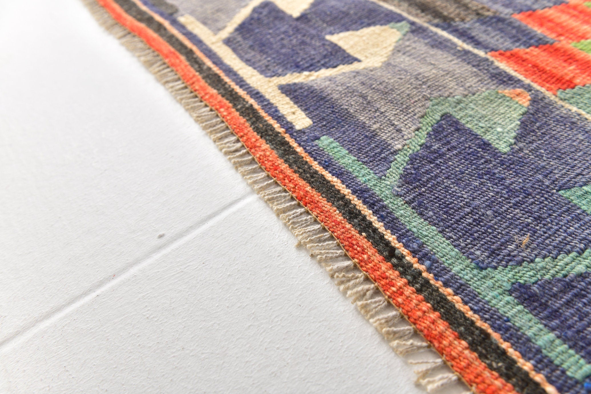 Vintage Kilim Anatolian 6'7" x 9'10" ft