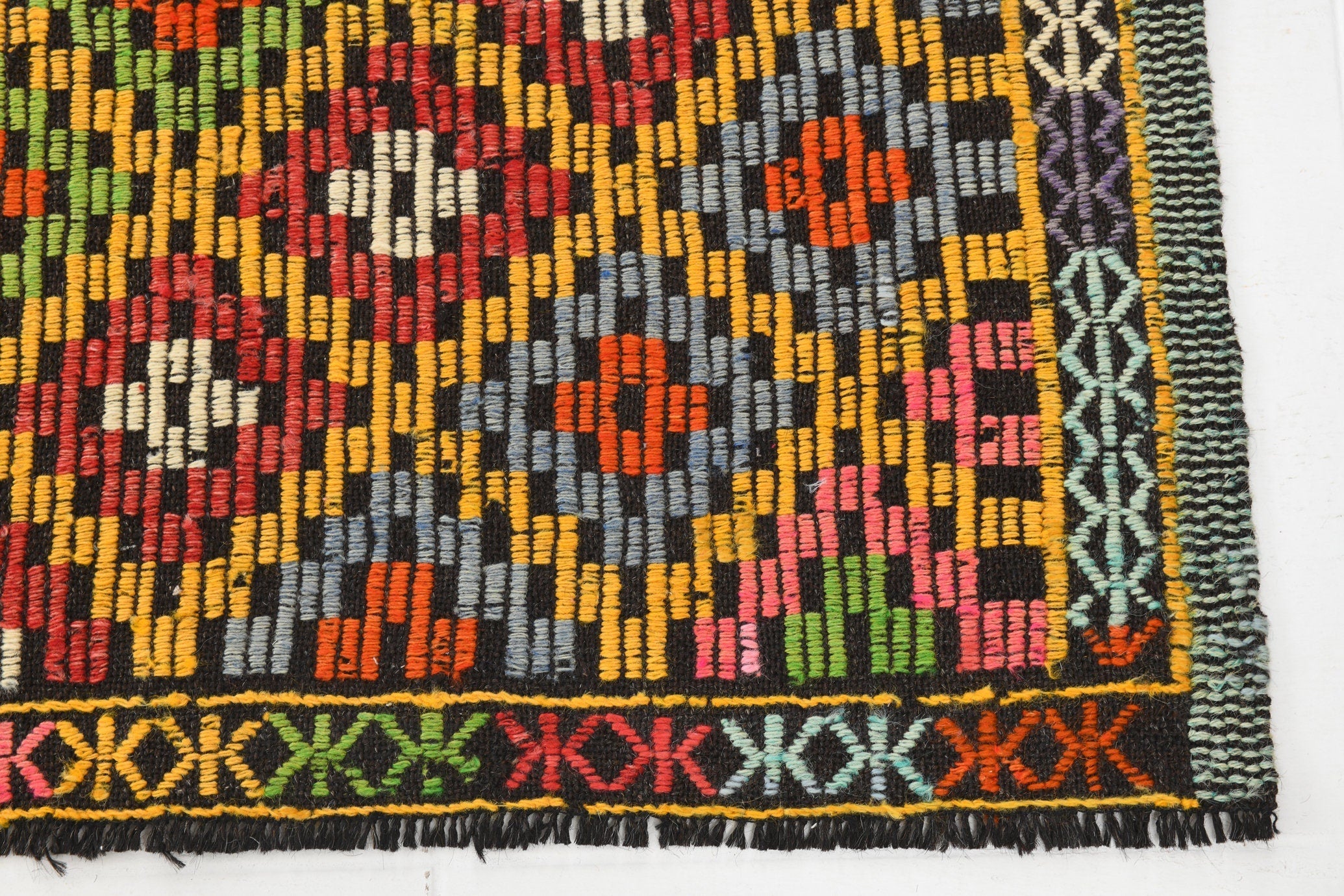 Vintage Kilim Anatolian 7’1’’ x 8’8’’ ft