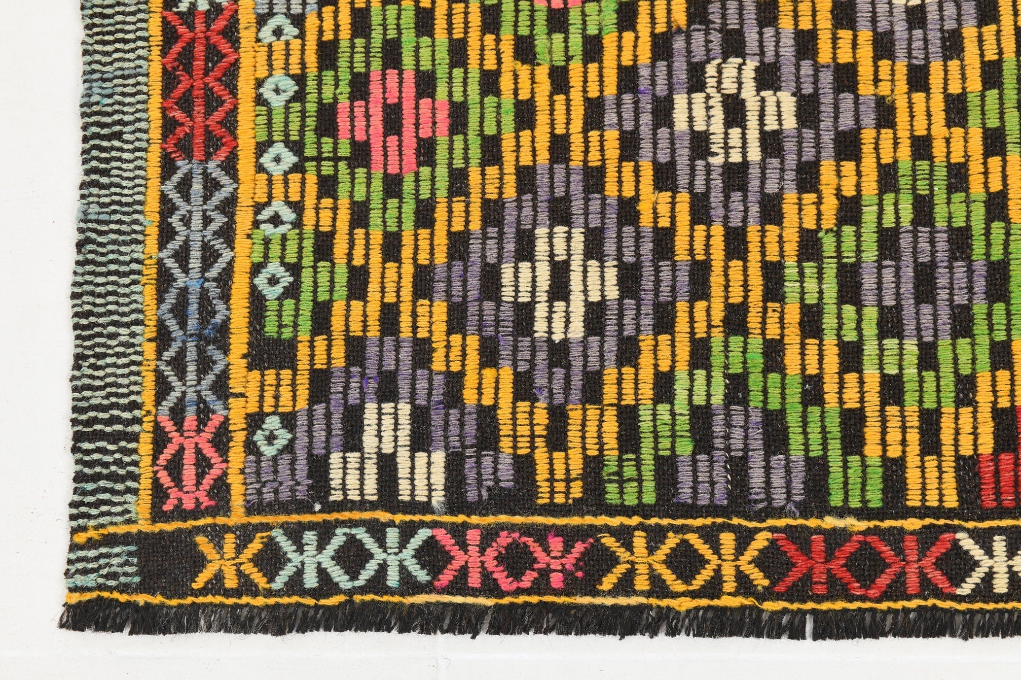 Vintage Kilim Anatolian 7’1’’ x 8’8’’ ft