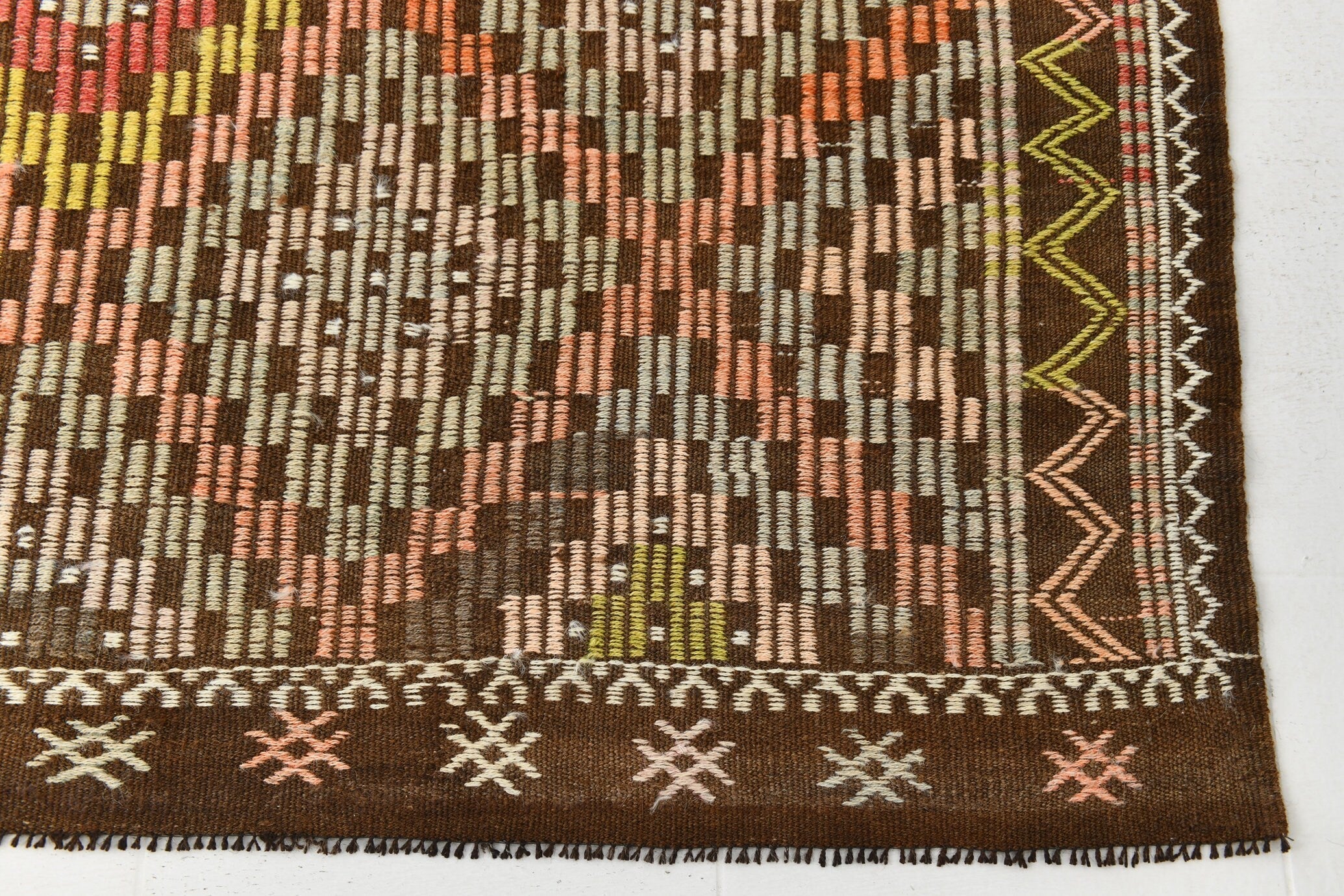 Vintage Kilim Anatolian 7'7" x 10'4" ft
