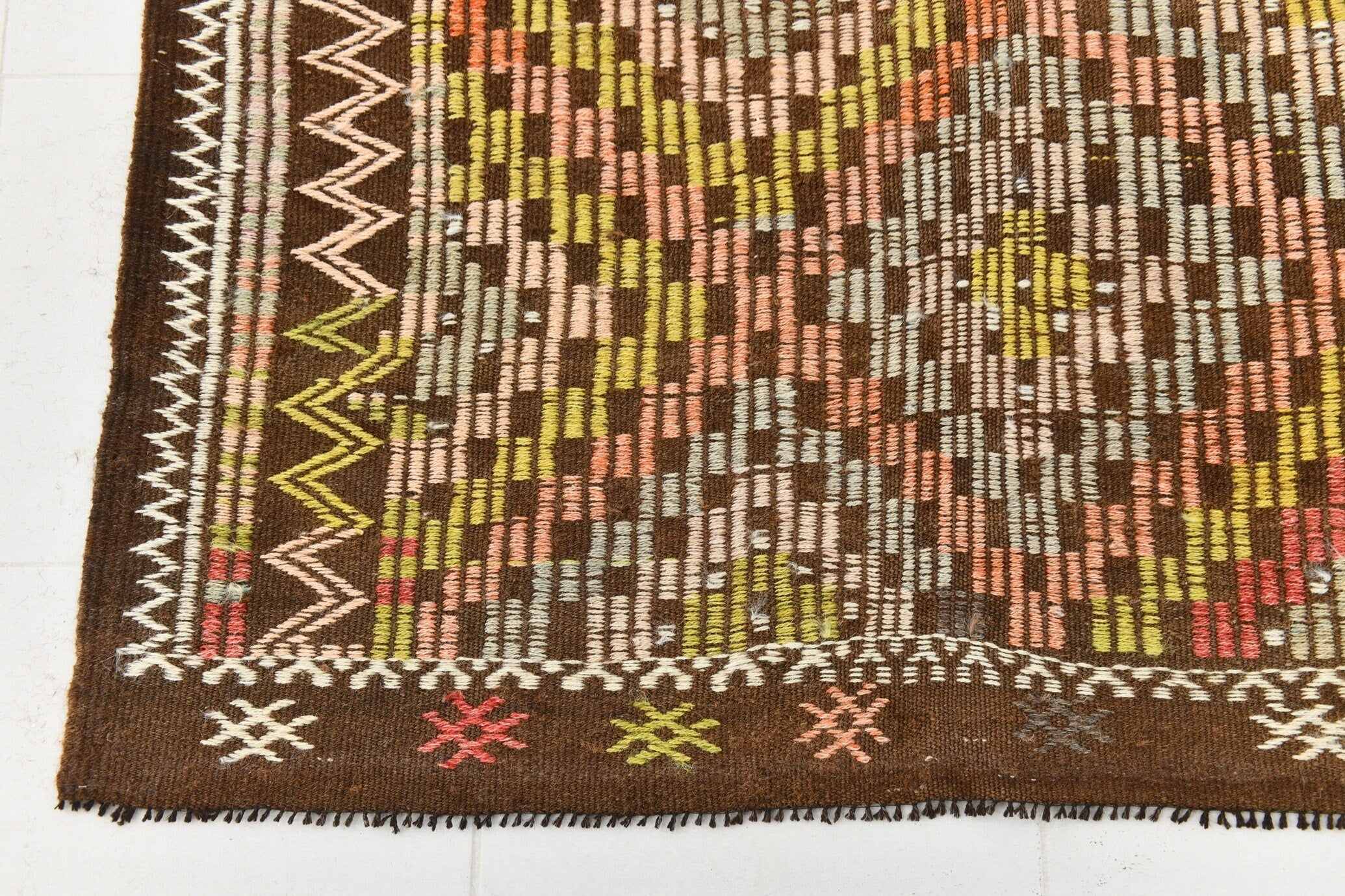 Vintage Kilim Anatolian 7'7" x 10'4" ft