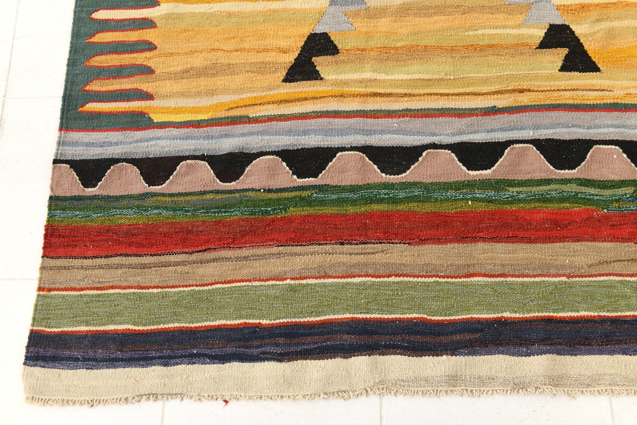 Vintage Kilim Anatolian 8'10" x 11'12" ft