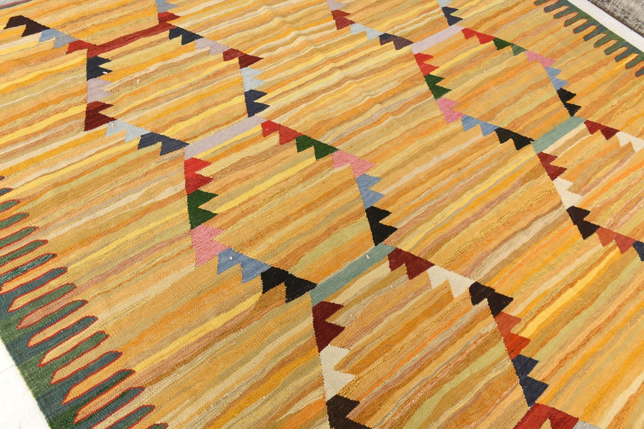 Vintage Kilim Anatolian 8'10" x 11'12" ft