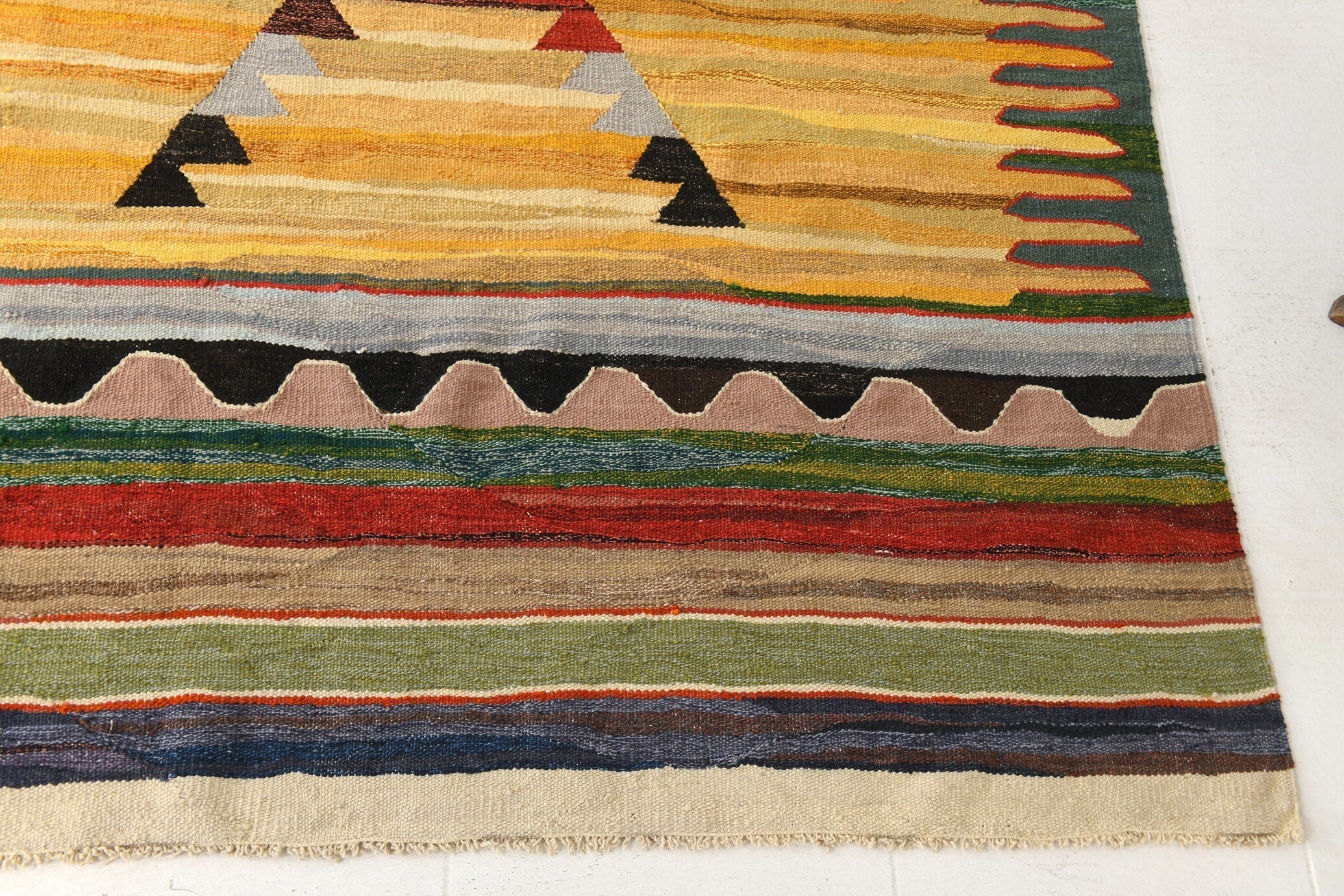 Vintage Kilim Anatolian 8'10" x 11'12" ft