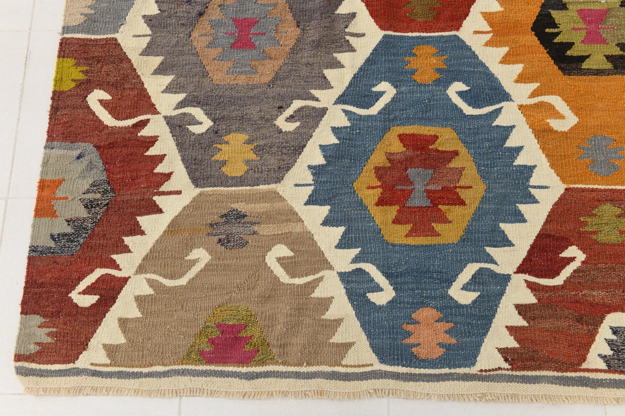 Vintage Kilim Anatolian 8’11’’ x 12’7’’ ft